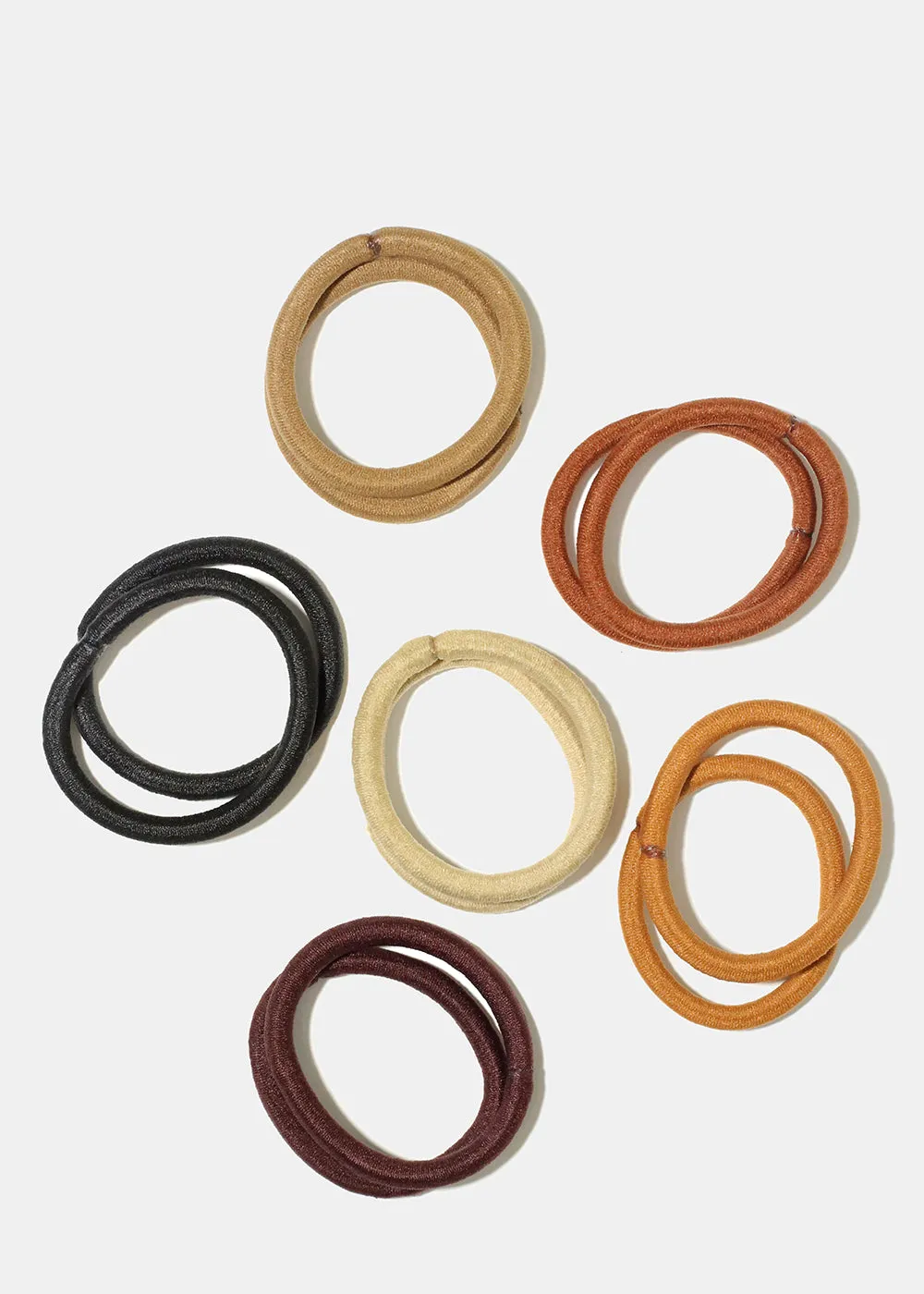 12 Piece Thick Elastic Hair Ties