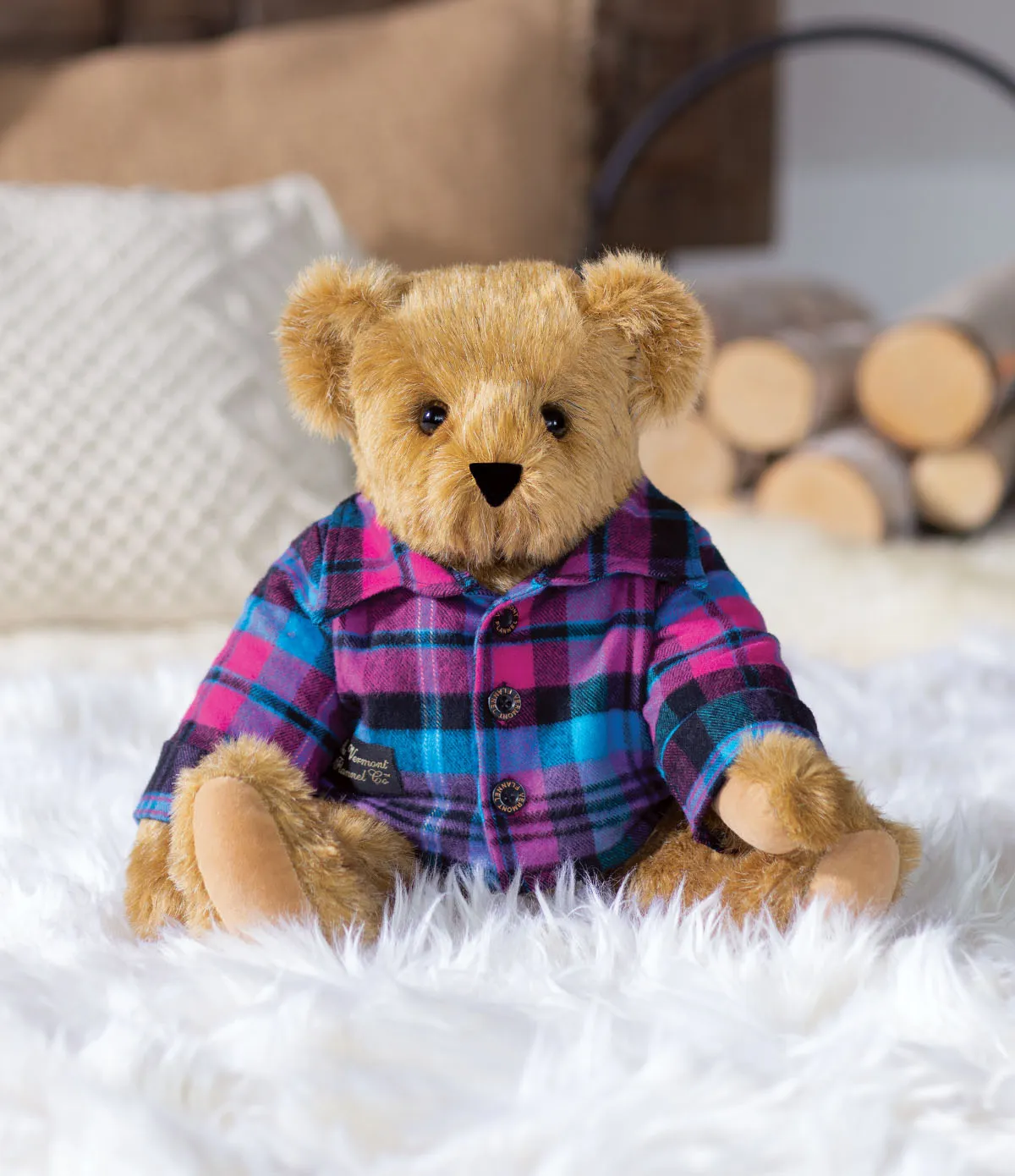 15” Classic Vermont Flannel Bear