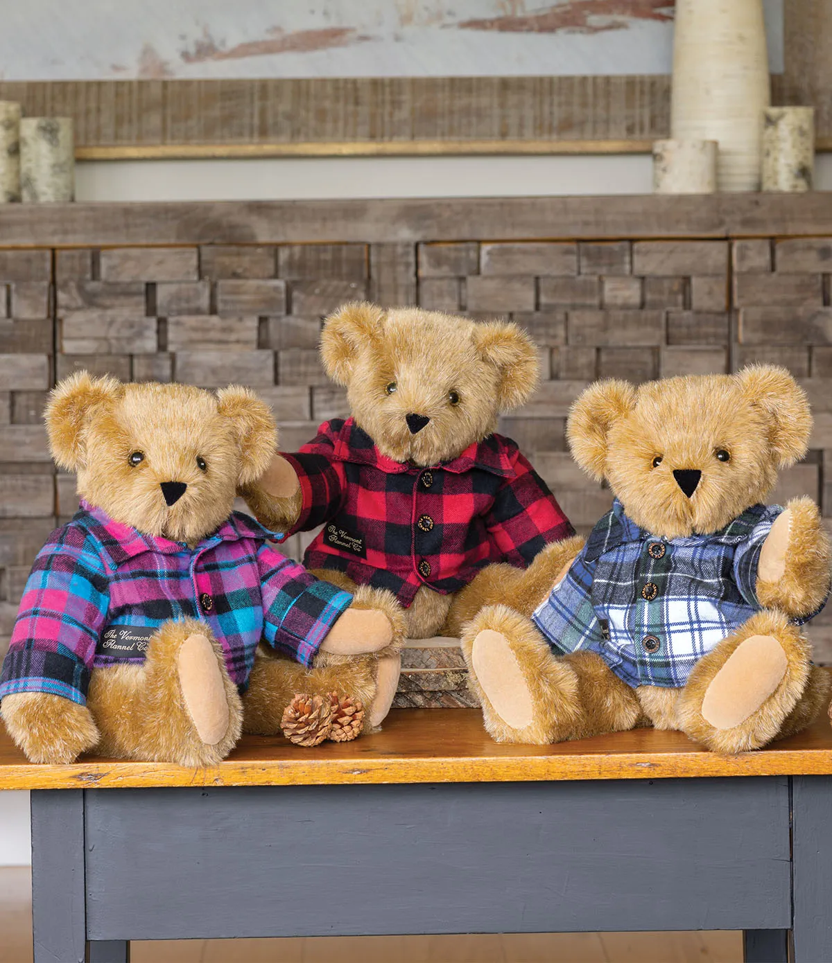 15” Classic Vermont Flannel Bear