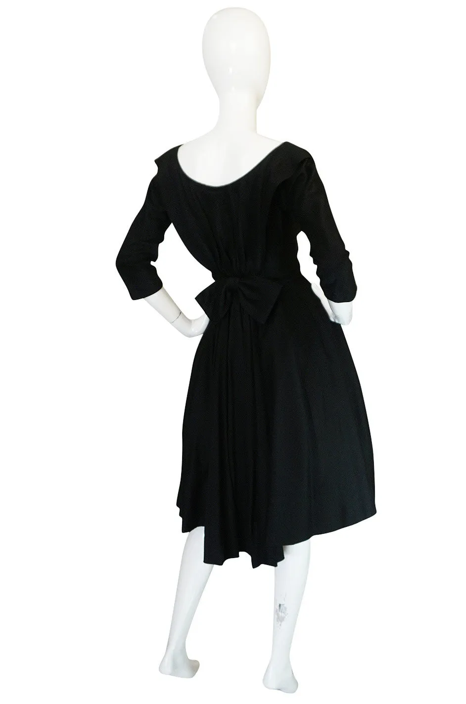 1950s Extraordinary Gigi Young Silk Button Front Dress