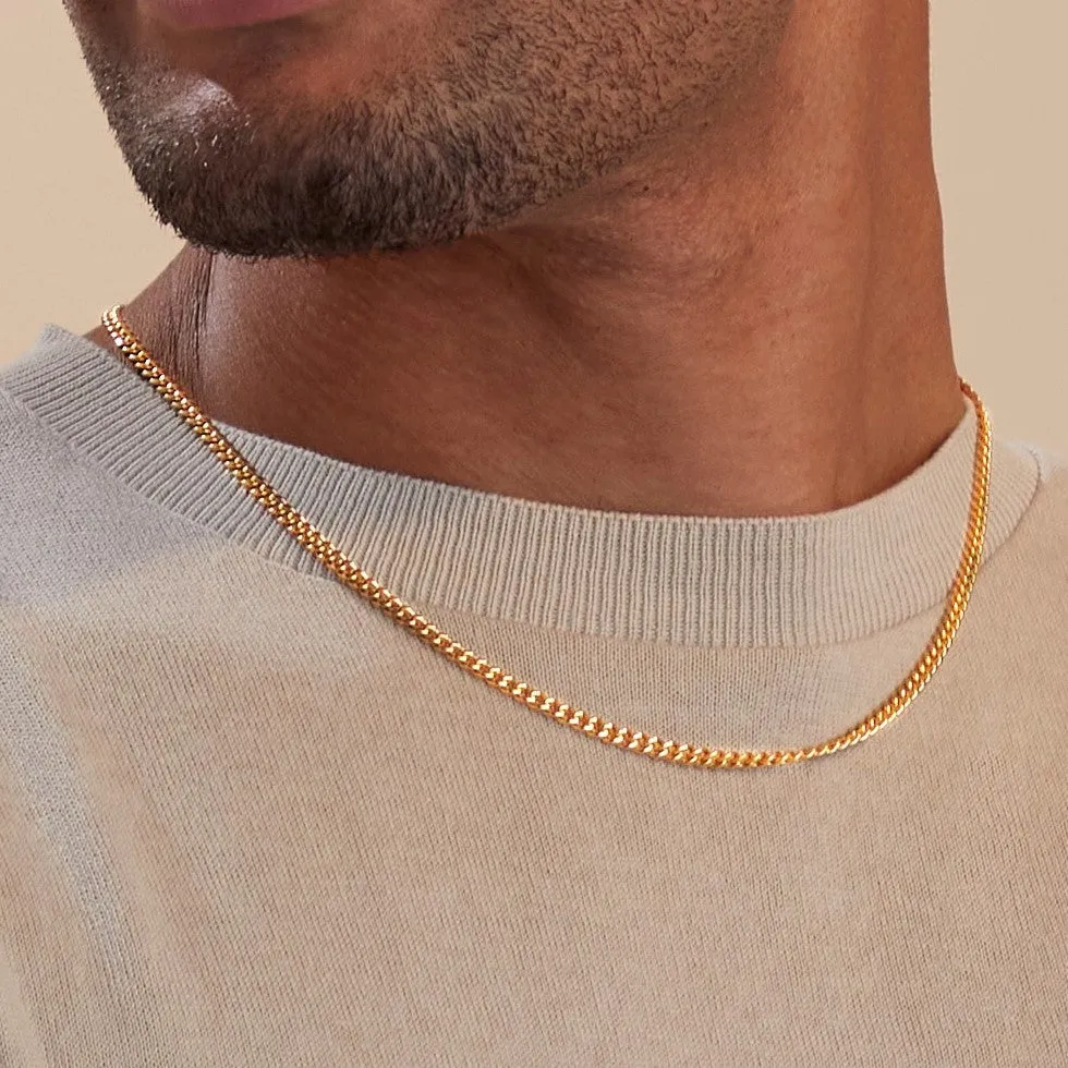 3mm Cuban Chain Necklace