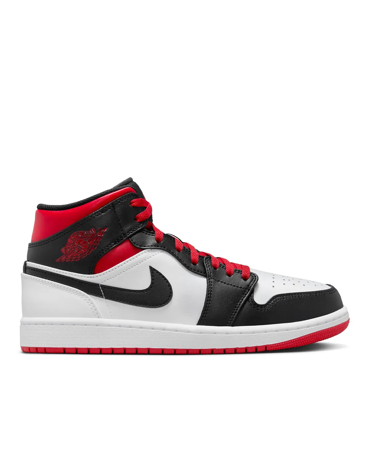 Air Jordan 1 Mid White/Gym Red/Black