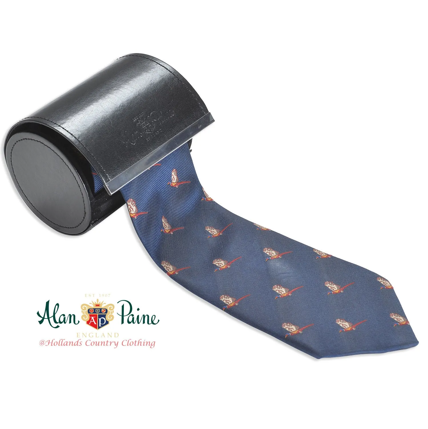 Alan Paine Ripon Silk Tie | Flying Pheasants