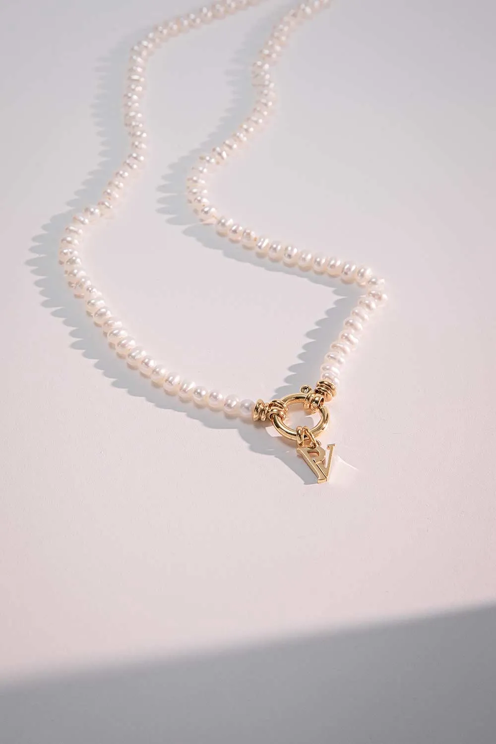 Allure Pearl Necklace Gold