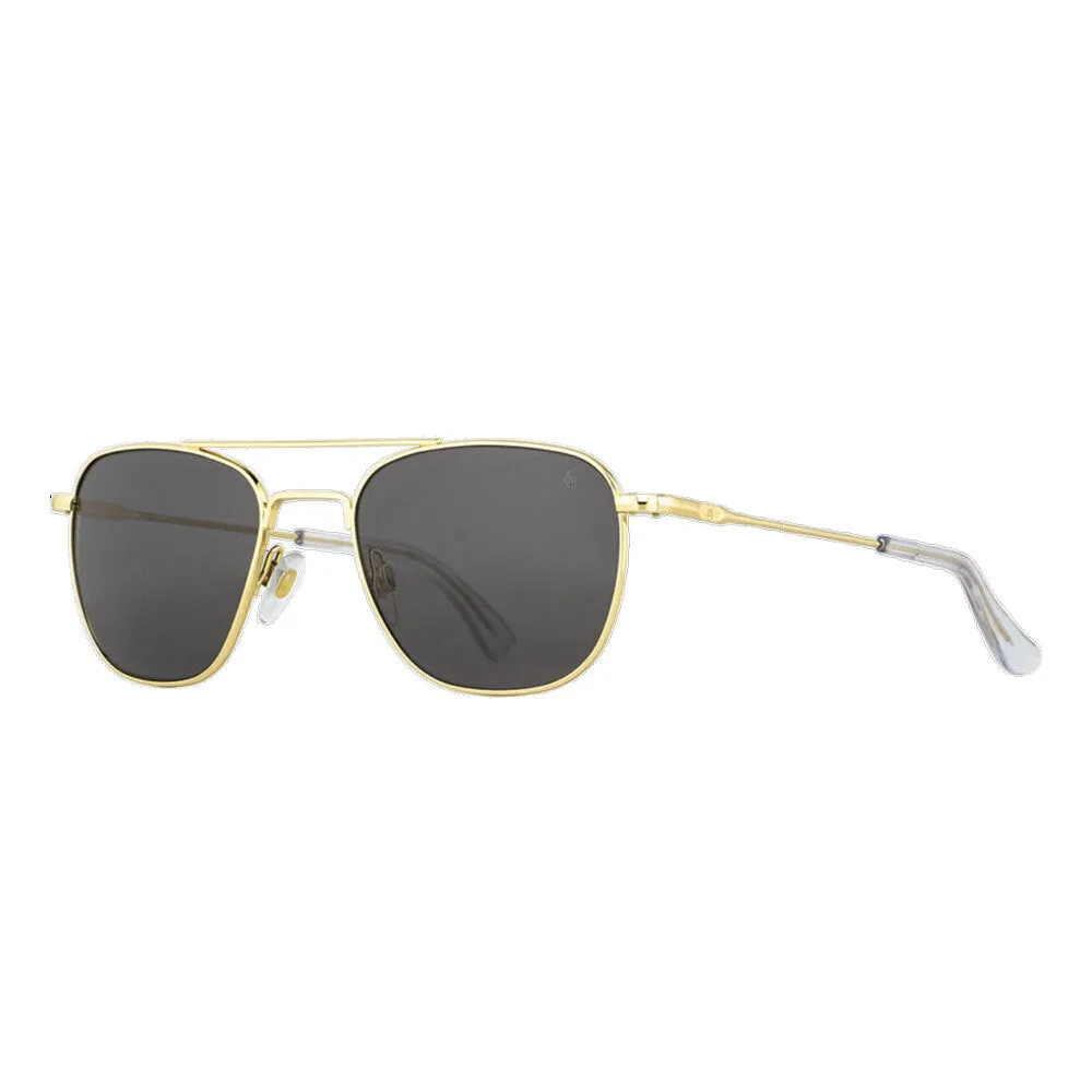 American Optical Big Original Pilot Sunglasses Bayonet | Gold/Polarized Nylon