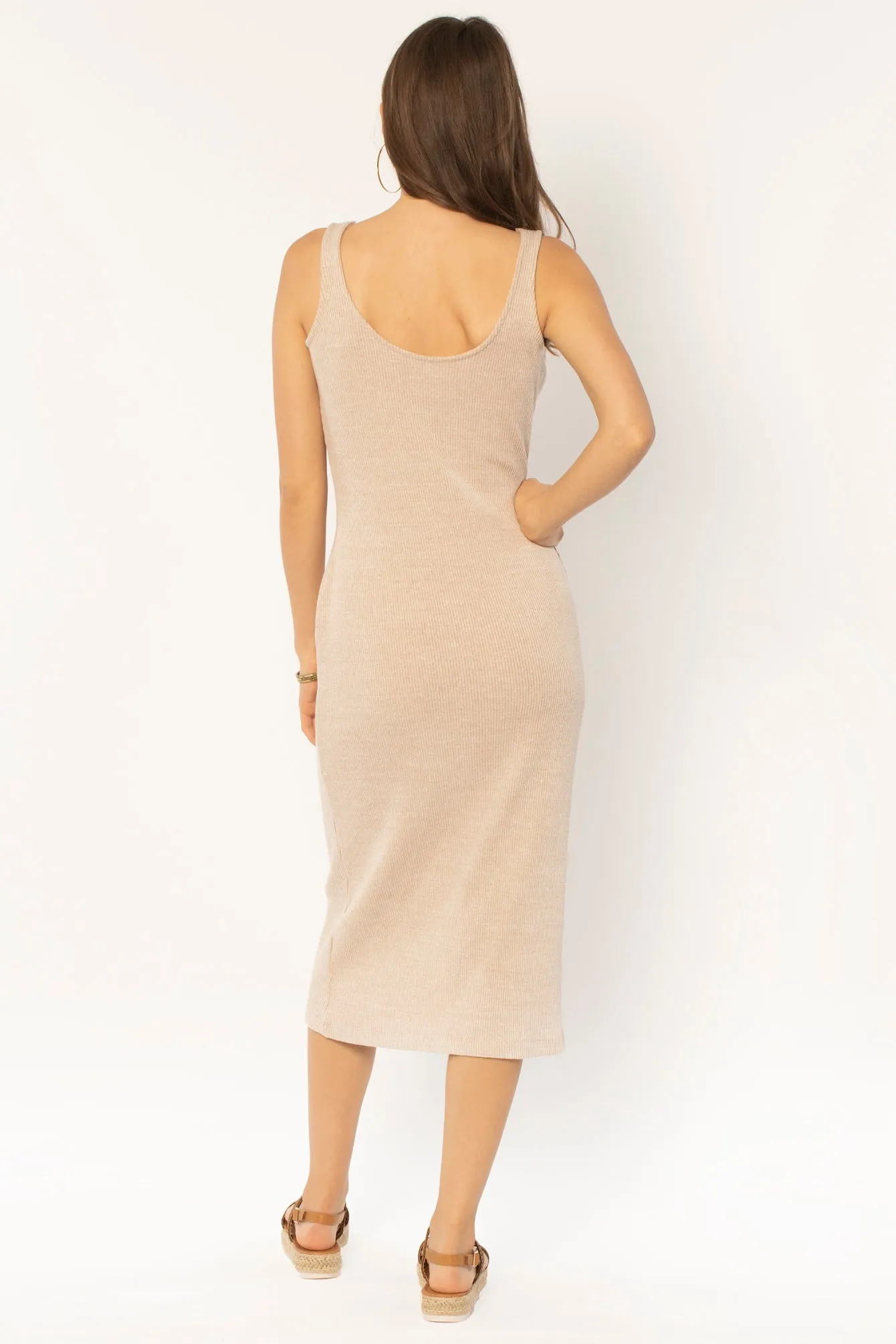 Amuse Kaysen Knit Dress-Grey  Mist