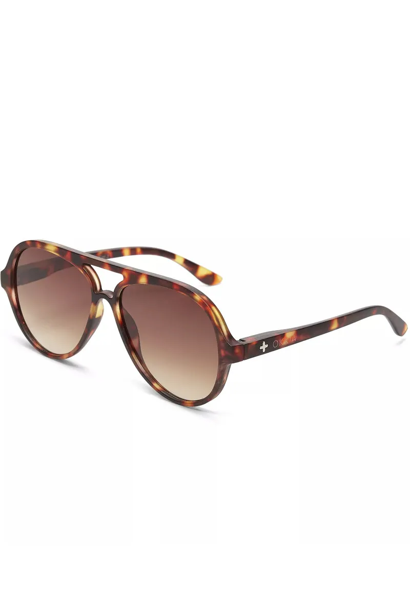 Aviator shape | Classic Havana | Solbriller fra Okkia