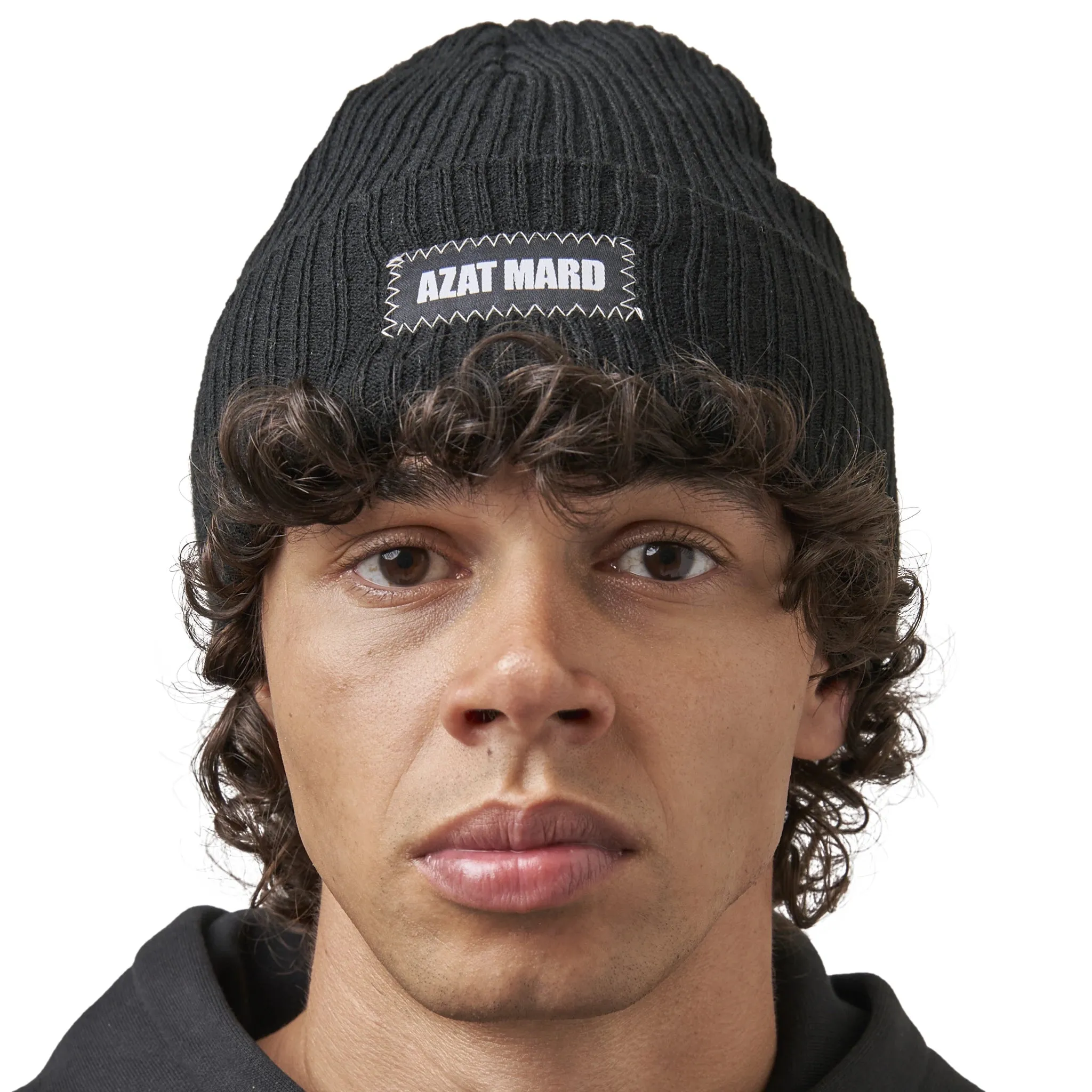 Azat Mard Black Beanie Hat