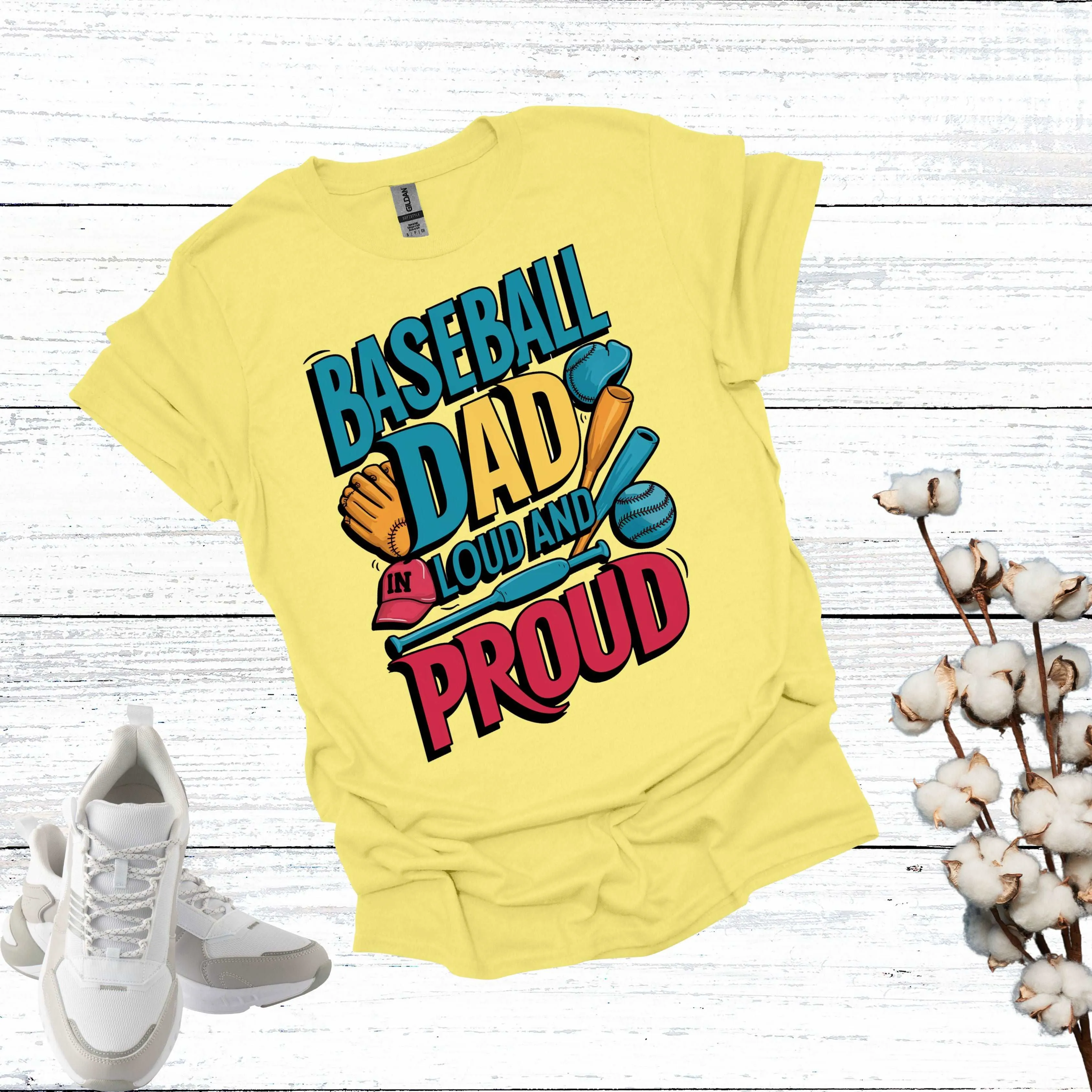 Baseball Dad Shirt - Fathers are Loud and Proud