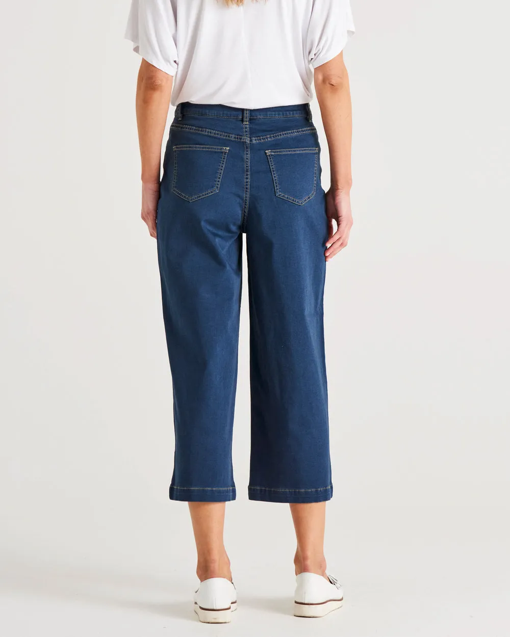 Betty Basics Tabitha Crop Jean Indi Wash