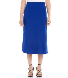 Bias Cut Midi Skirt