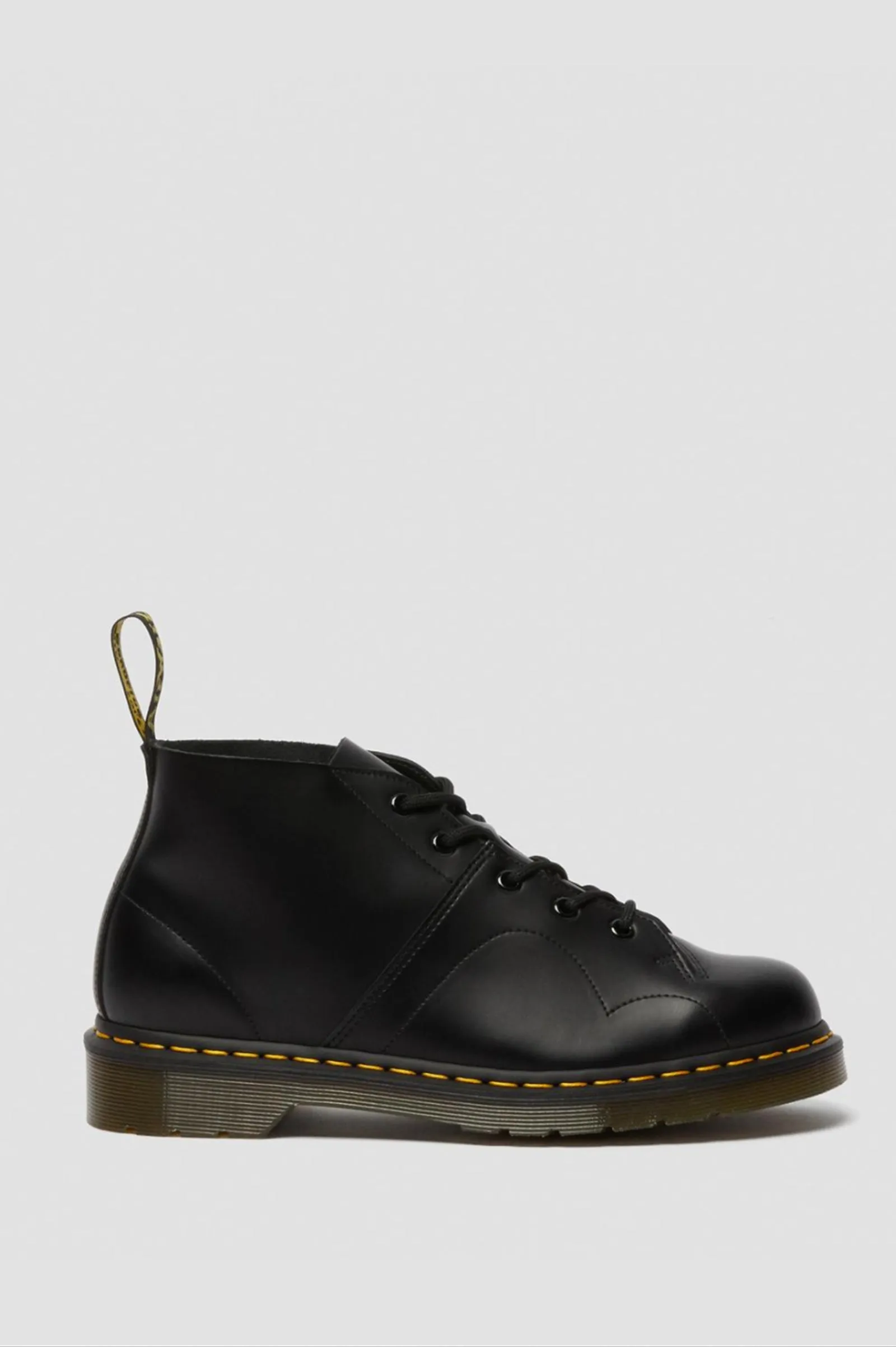 BLACK CHURCH SMOOTH LEATHER MONKEY BOOTS