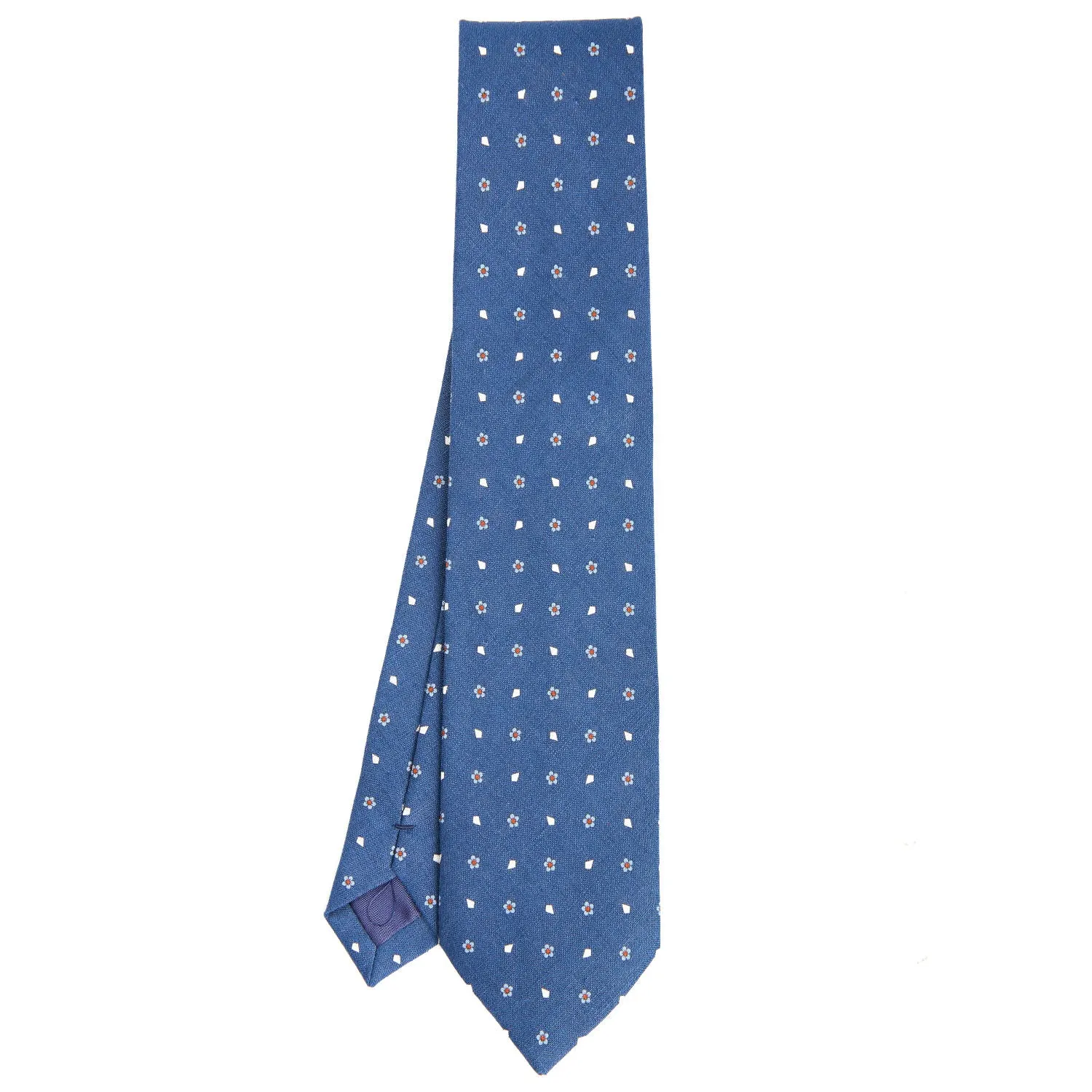 BLUE SARTORIAL COTTON AND SILK TIE