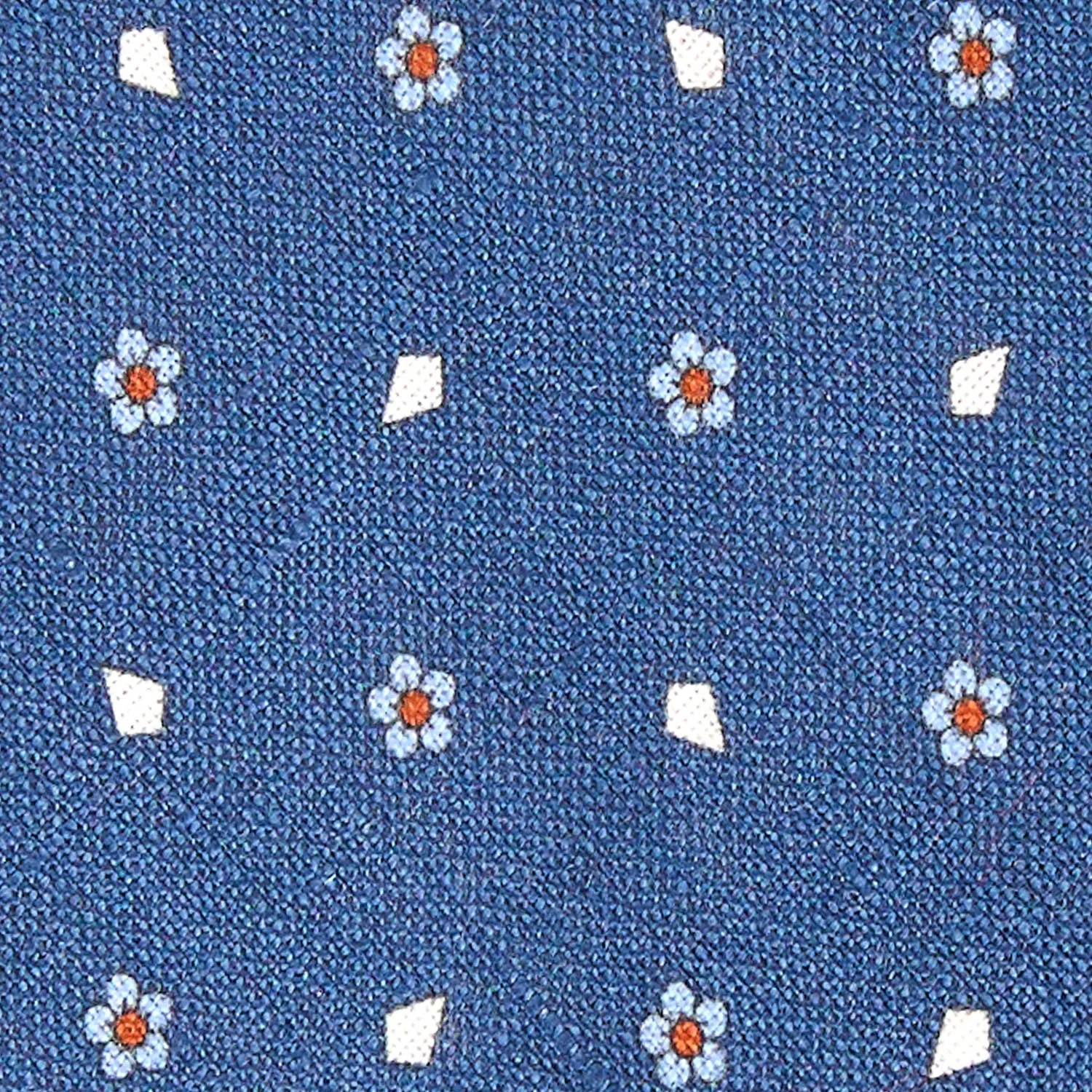 BLUE SARTORIAL COTTON AND SILK TIE