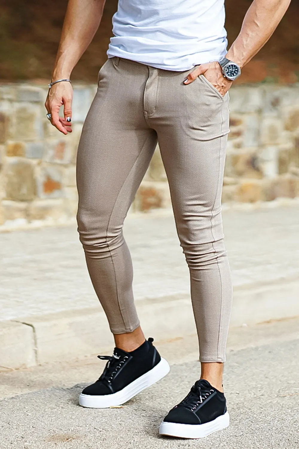 Buy $80 Free Shipping Best Skinny Pants - Light Khaki