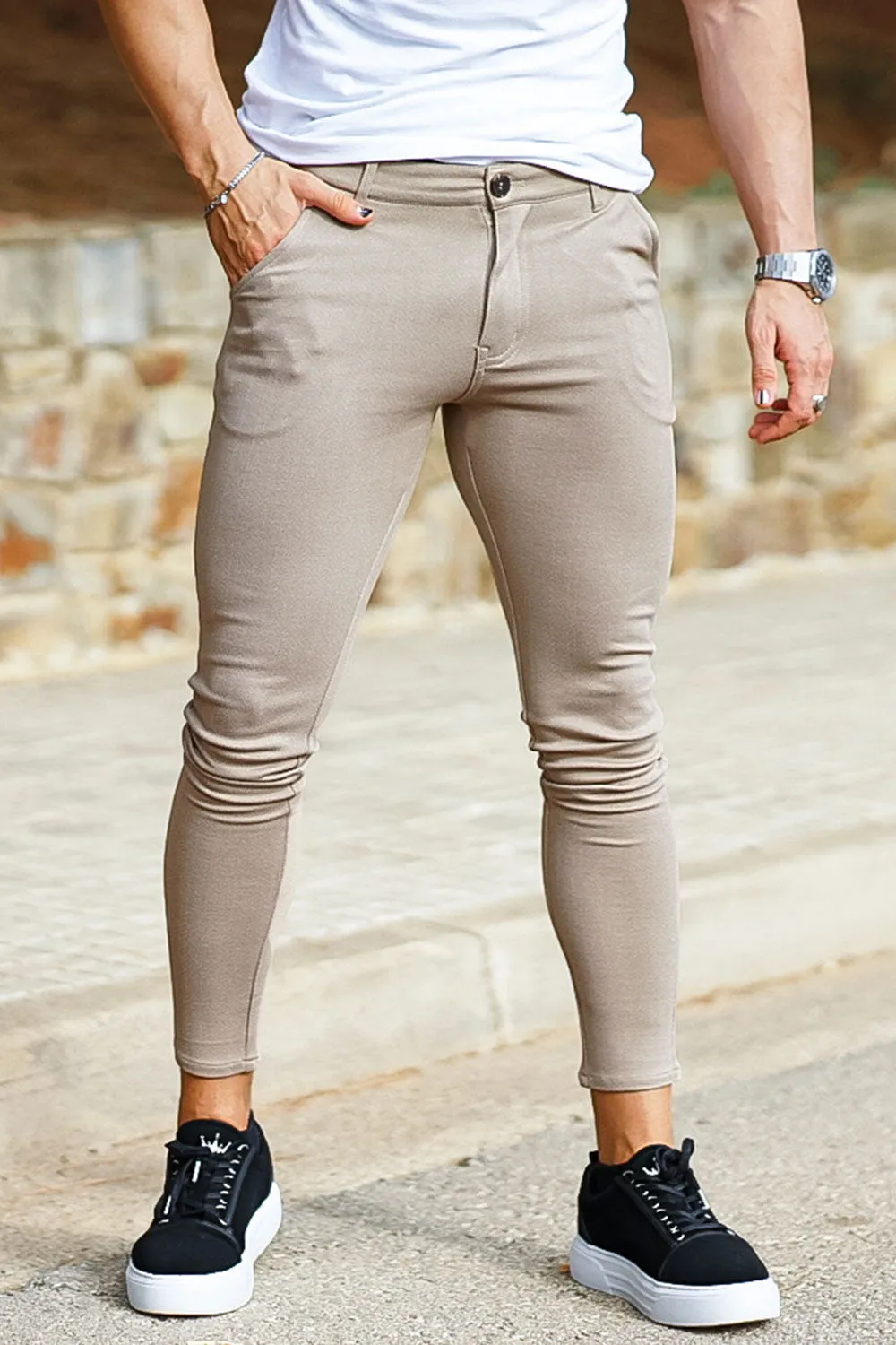 Buy $80 Free Shipping Best Skinny Pants - Light Khaki