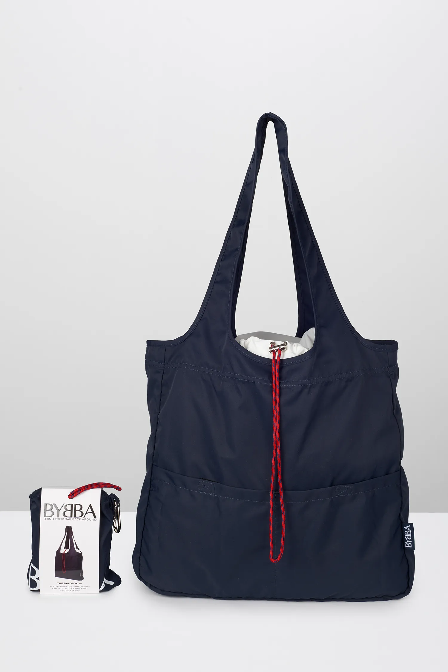 BYBBA THE BALOS FOLDAWAY BAG // NAUTICAL NAVY