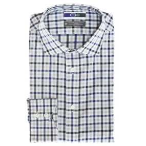 C3 Blue Dobby Check Performance Sport Shirt