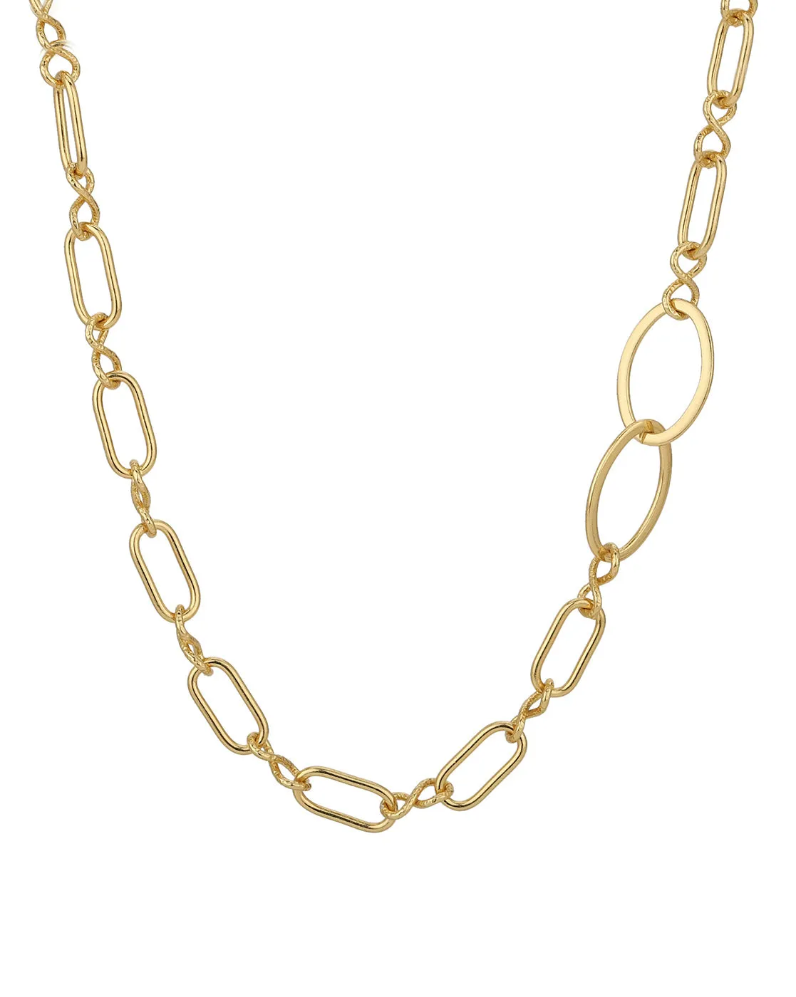 Carlton London 18Kt Gold Plated Toggle Necklace Link Chain