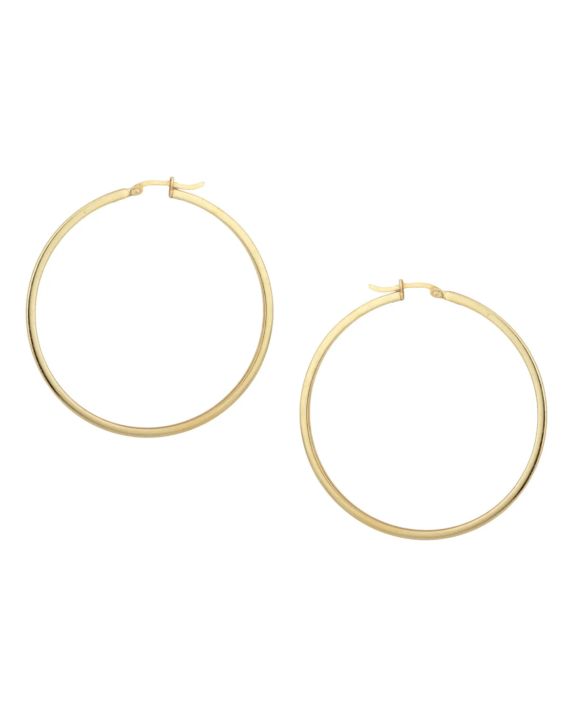 Carlton London Gold Plated Circular Hoop Earring For Women