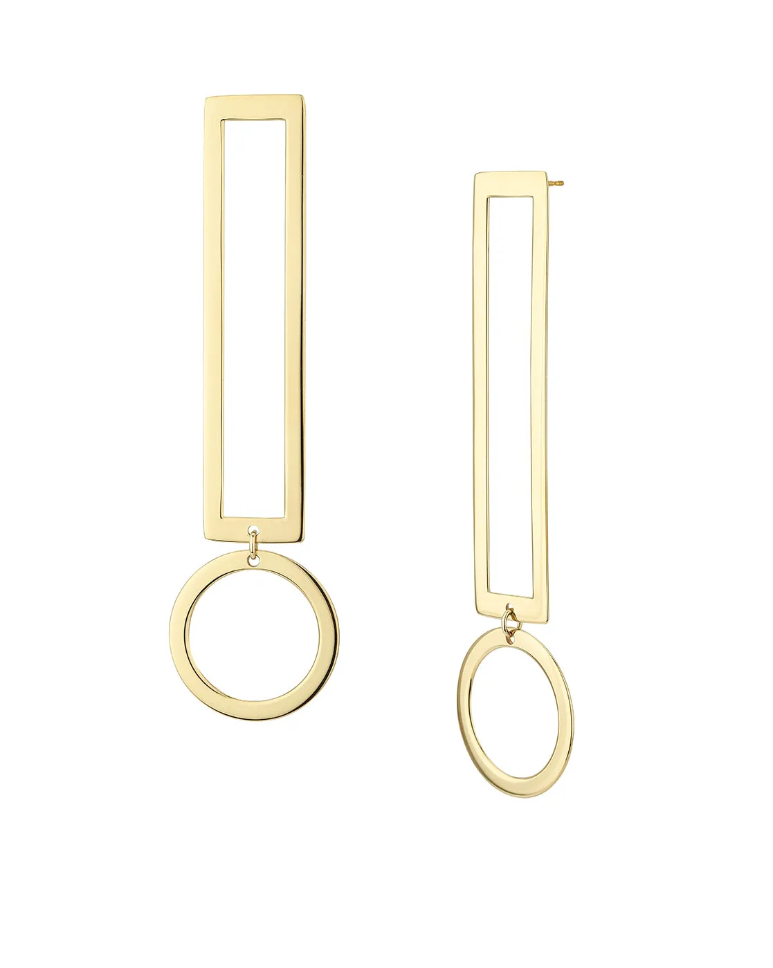 Carlton London Gold Plated Contemporary Drop Earring For Women