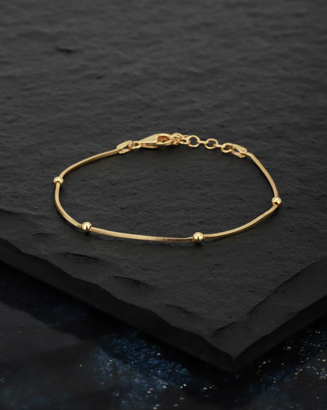 Carlton London Gold Plated Wraparound Bracelet For Women