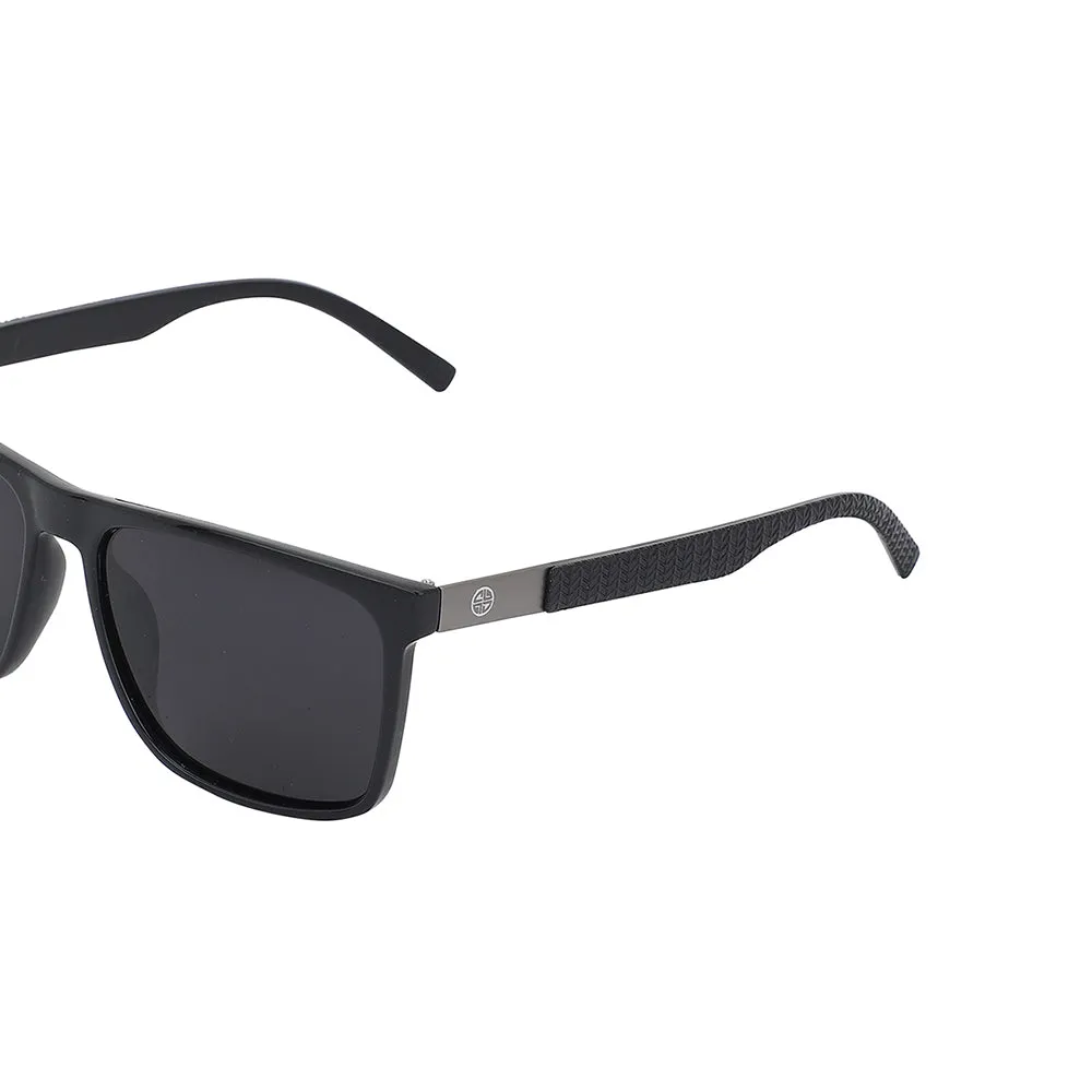 Carlton London Premium Black Toned Polarised And Uv Protected Lens Wayfarer Sunglasses For Men