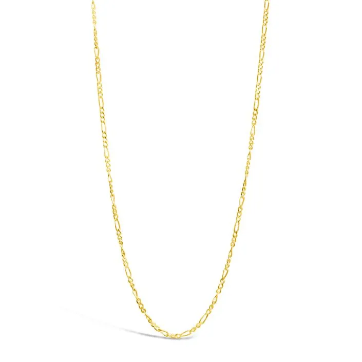 Collectible Travel Treasures™ Figaro Chain - 32" - 14k Gold Vermeil