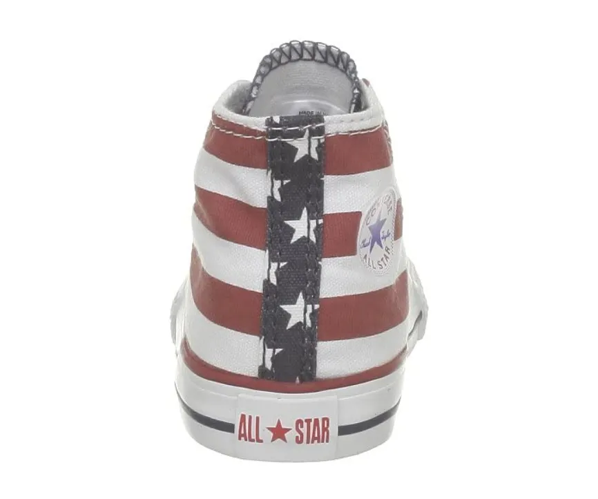 Converse Infant All Star HI 7J254 stars & bars