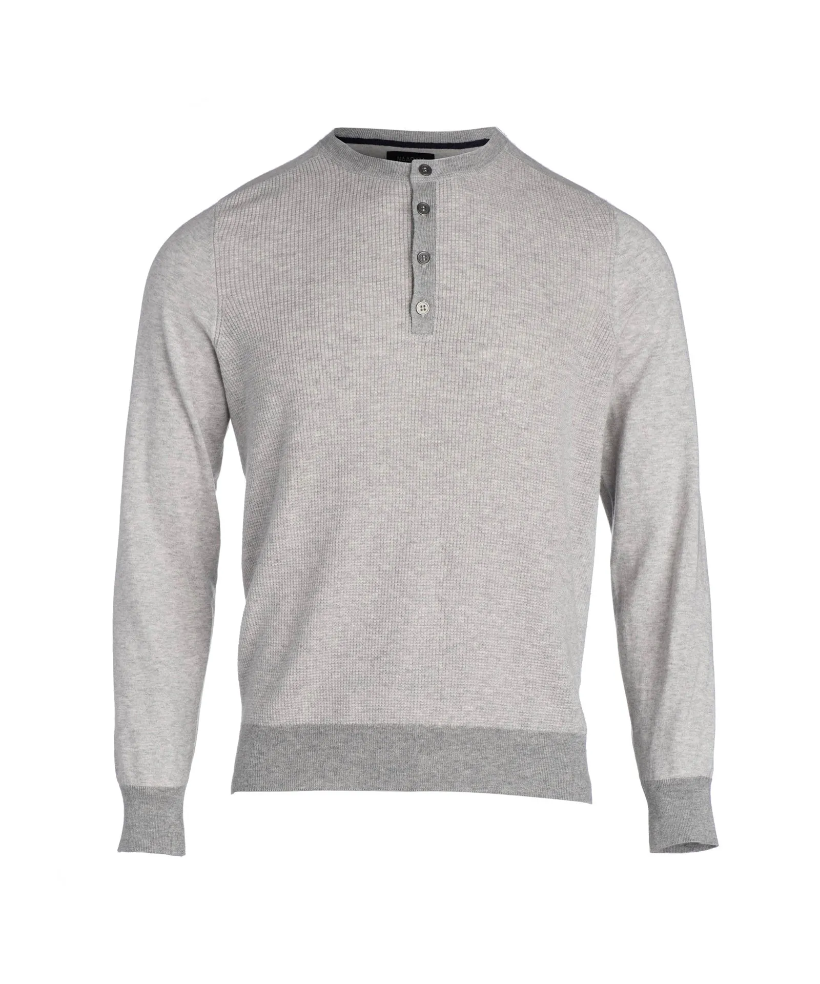 Cotton Cashmere Multi Texture Henley