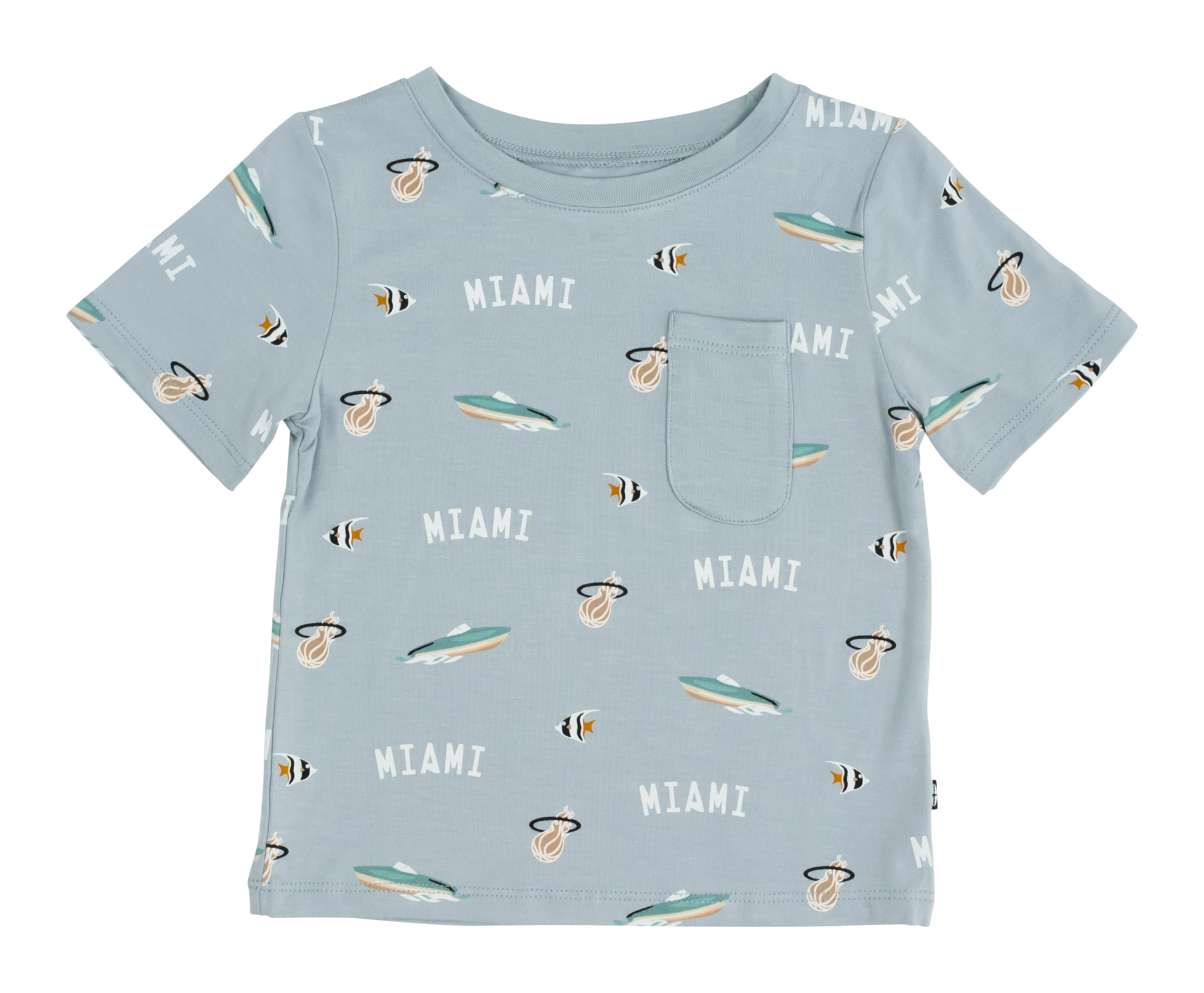 Court Culture x Kyte Baby Nautical Fog Toddler Crew Neck Tee