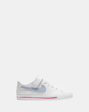 Court Legacy Pre-School White/Lt Armory Blue/Pinksicle