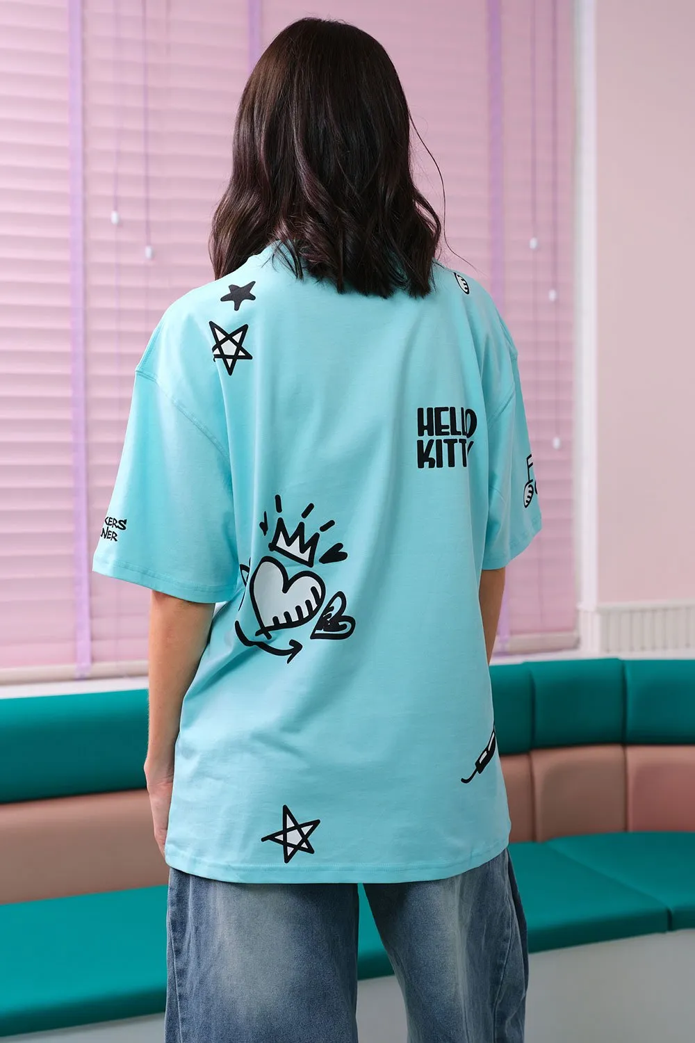 Crown Of Hearts Oversized T-shirt