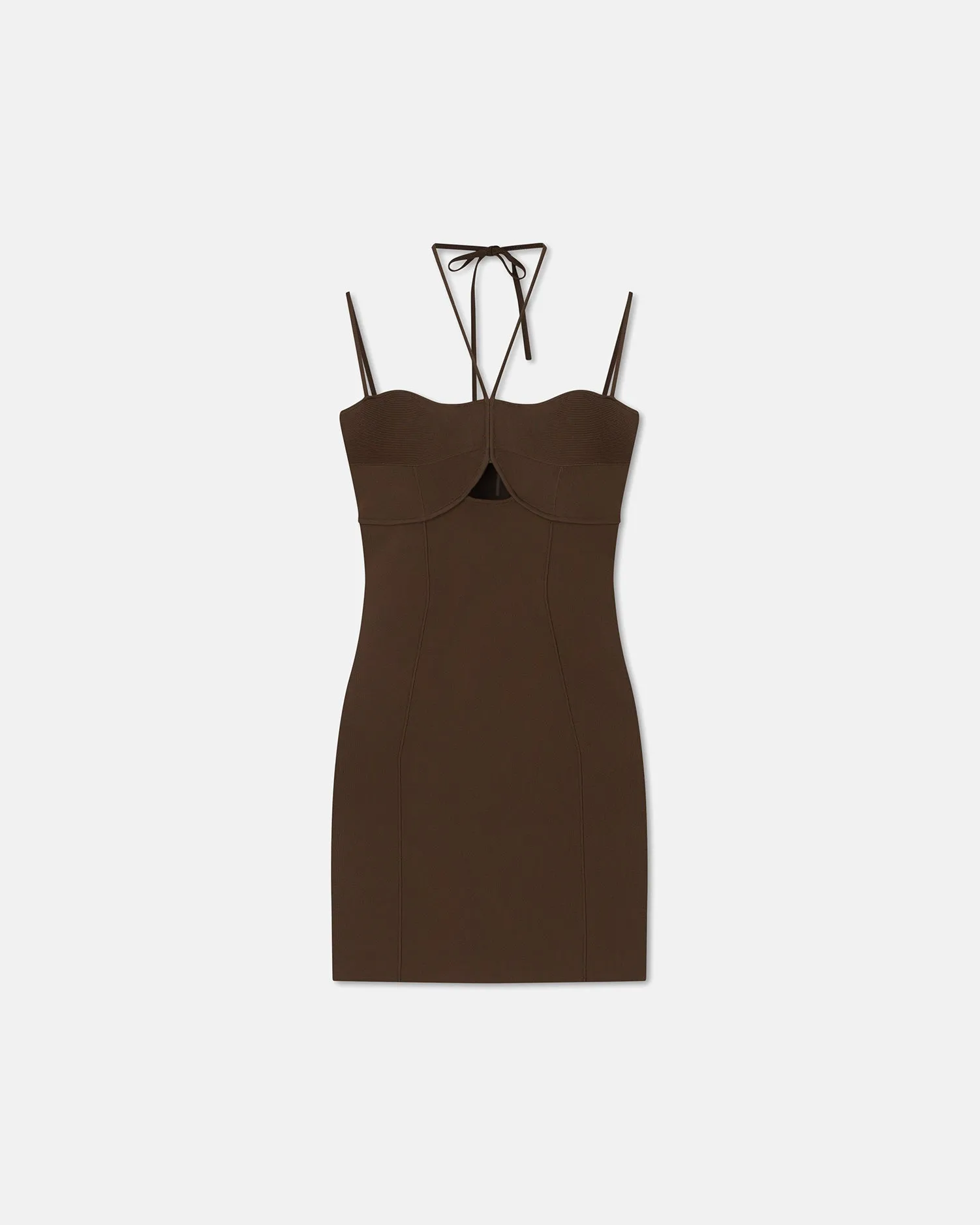 Deanne - Sale Double-Strap Dress - Bitter Chocolate