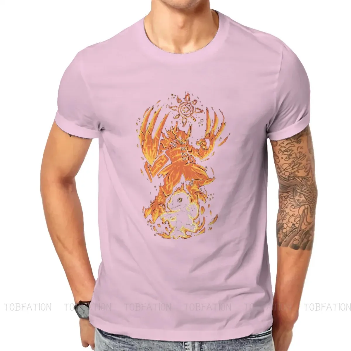 Digimon Adventure Wargreymon Anime T-Shirt Youth O Neck Men's Clothing (2)