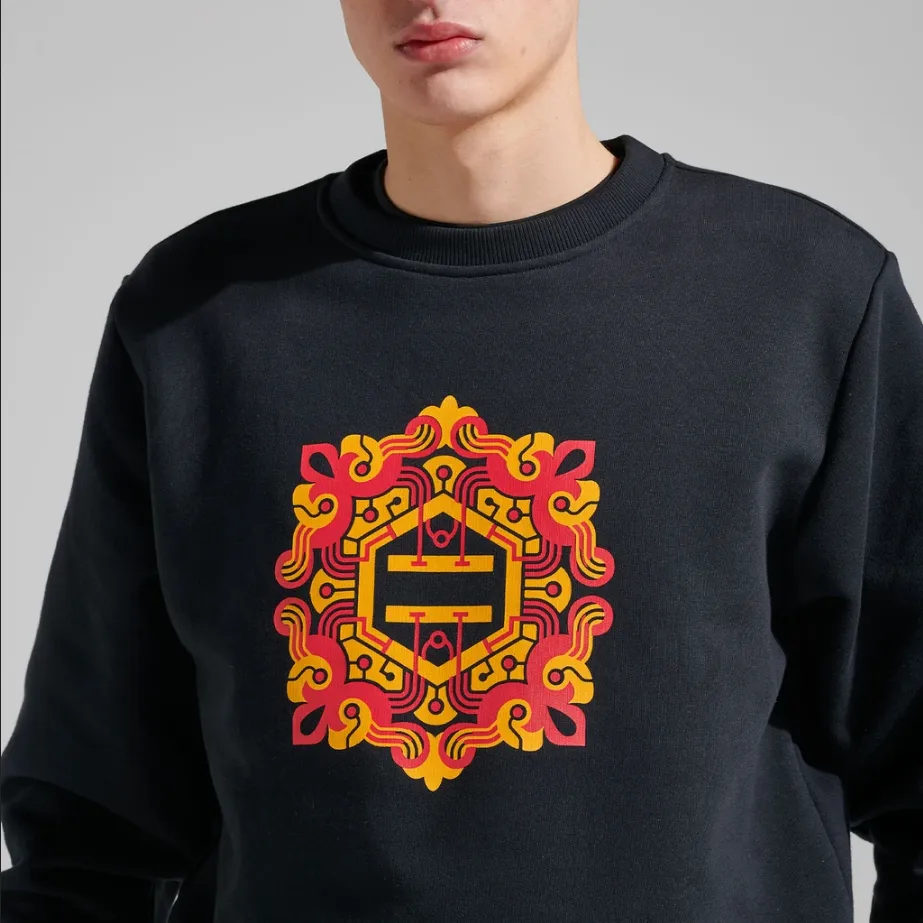 Dolly Noire Logo Maioliche Crewneck SW009-SD-01 black