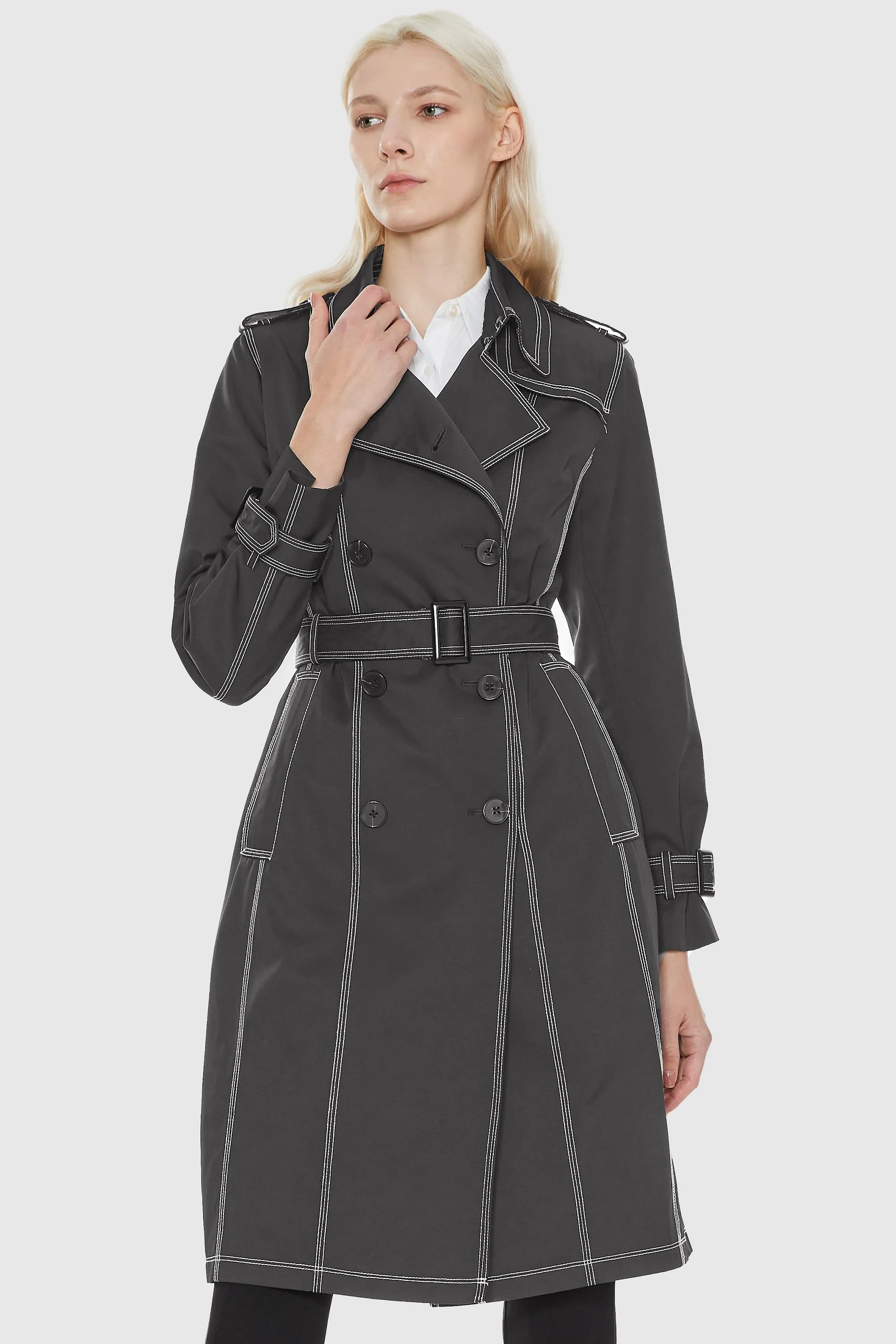 Double-Breasted Trench Coat