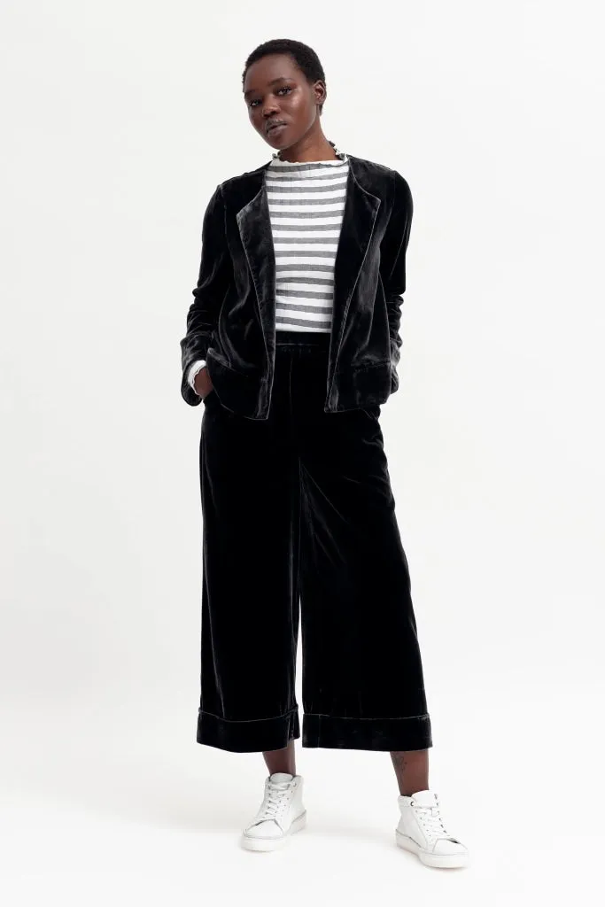 Elk The Label - Metti Velvet Pants - Charcoal