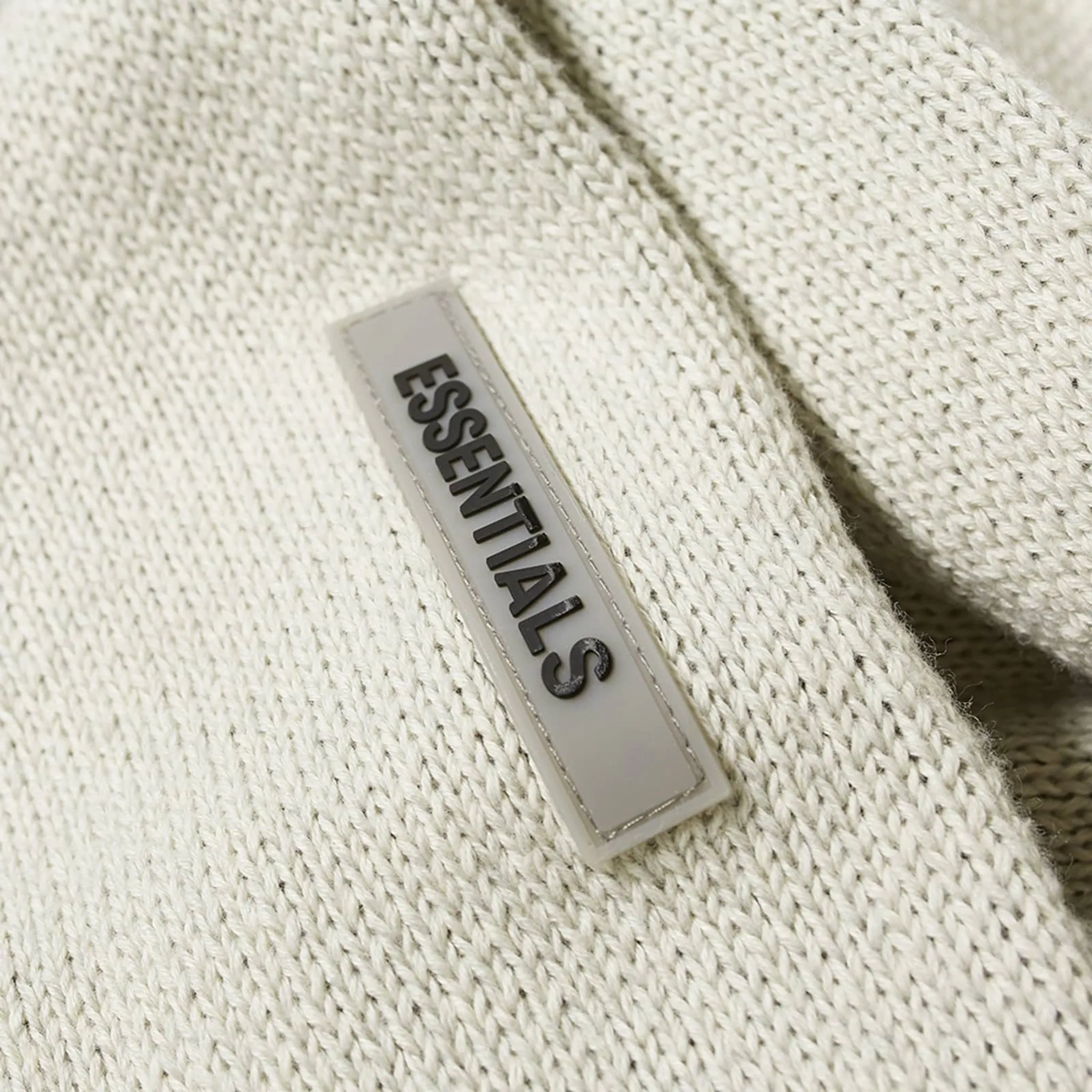 Fear Of God Essentials Oatmeal Knit Hoodie