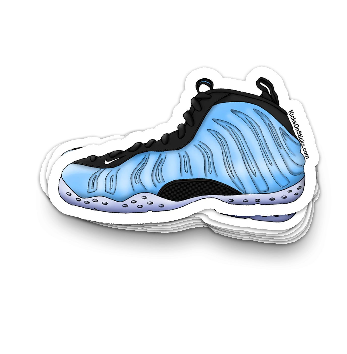 Foamposite "University Blue" Sneaker Sticker