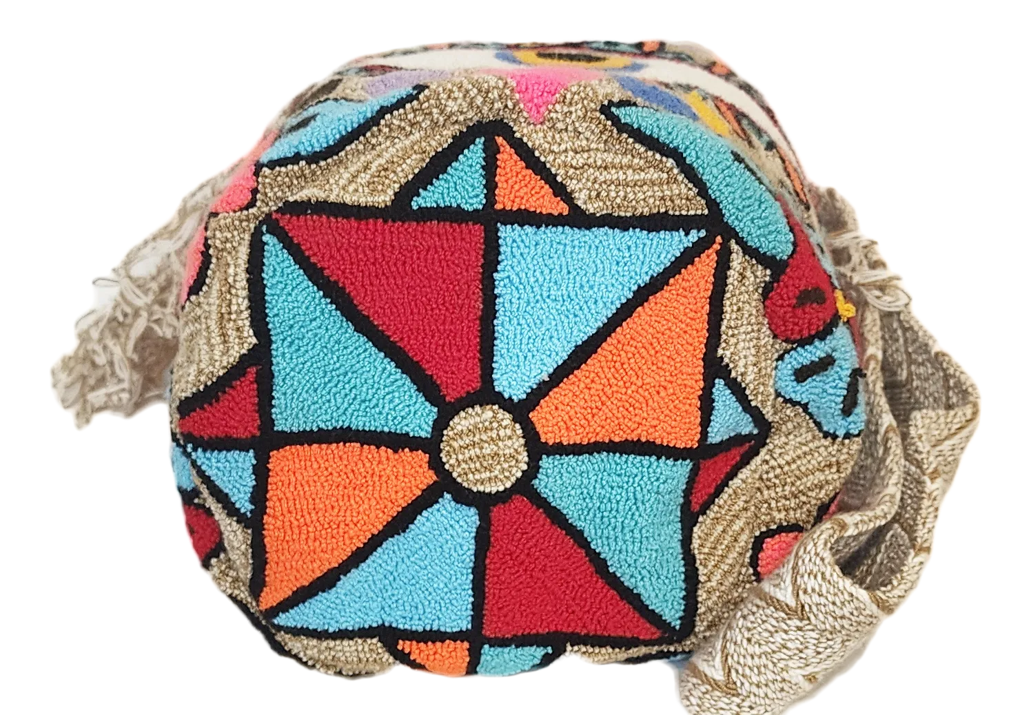 Frankie Large Handmade Punch Needle Wayuu Mochila Bag