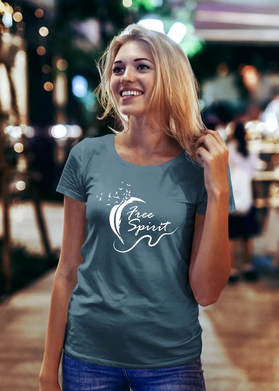 Free Spirit Women Half Sleeve T-Shirt