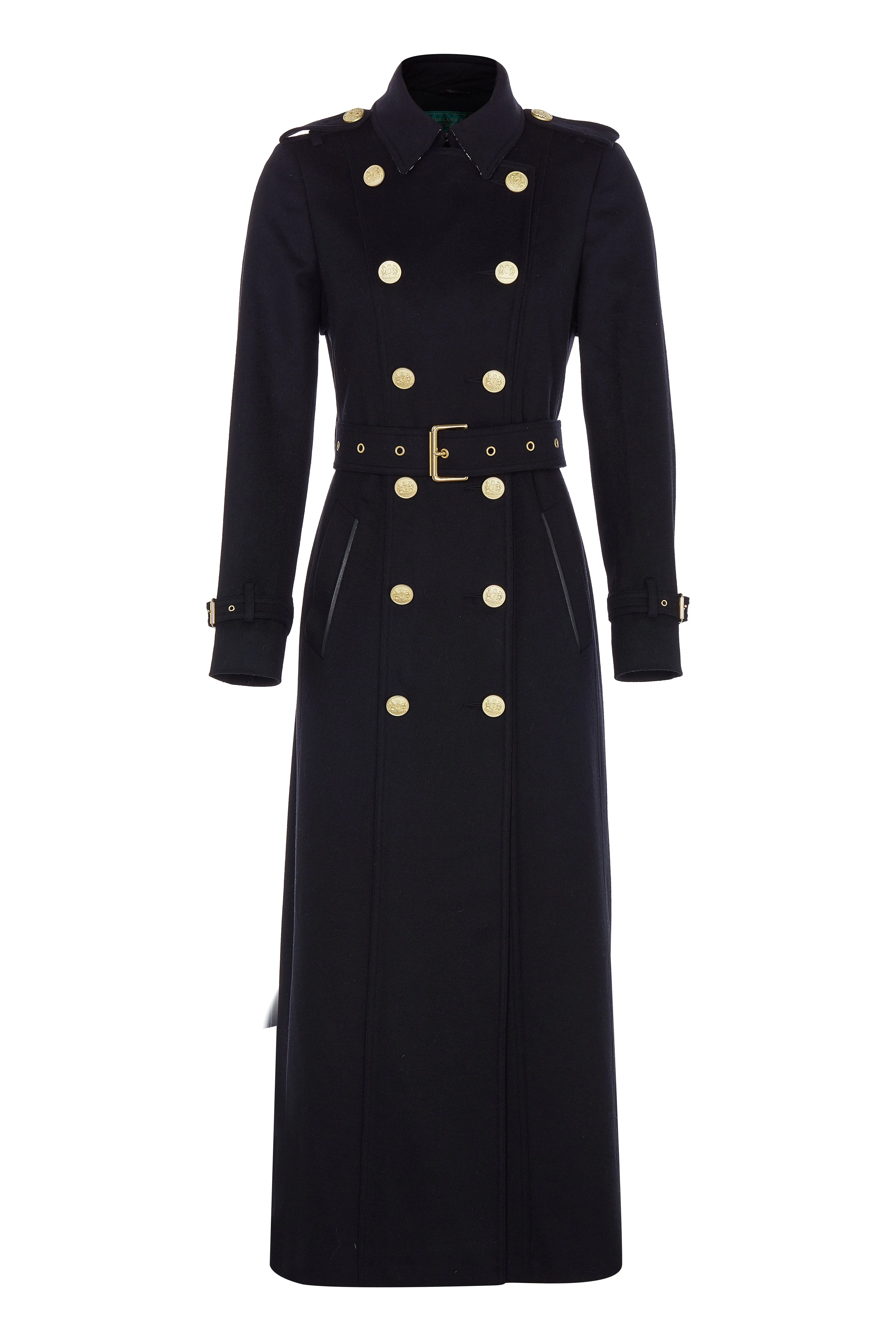 Full Length Marlborough Trench Coat (Soft Black)