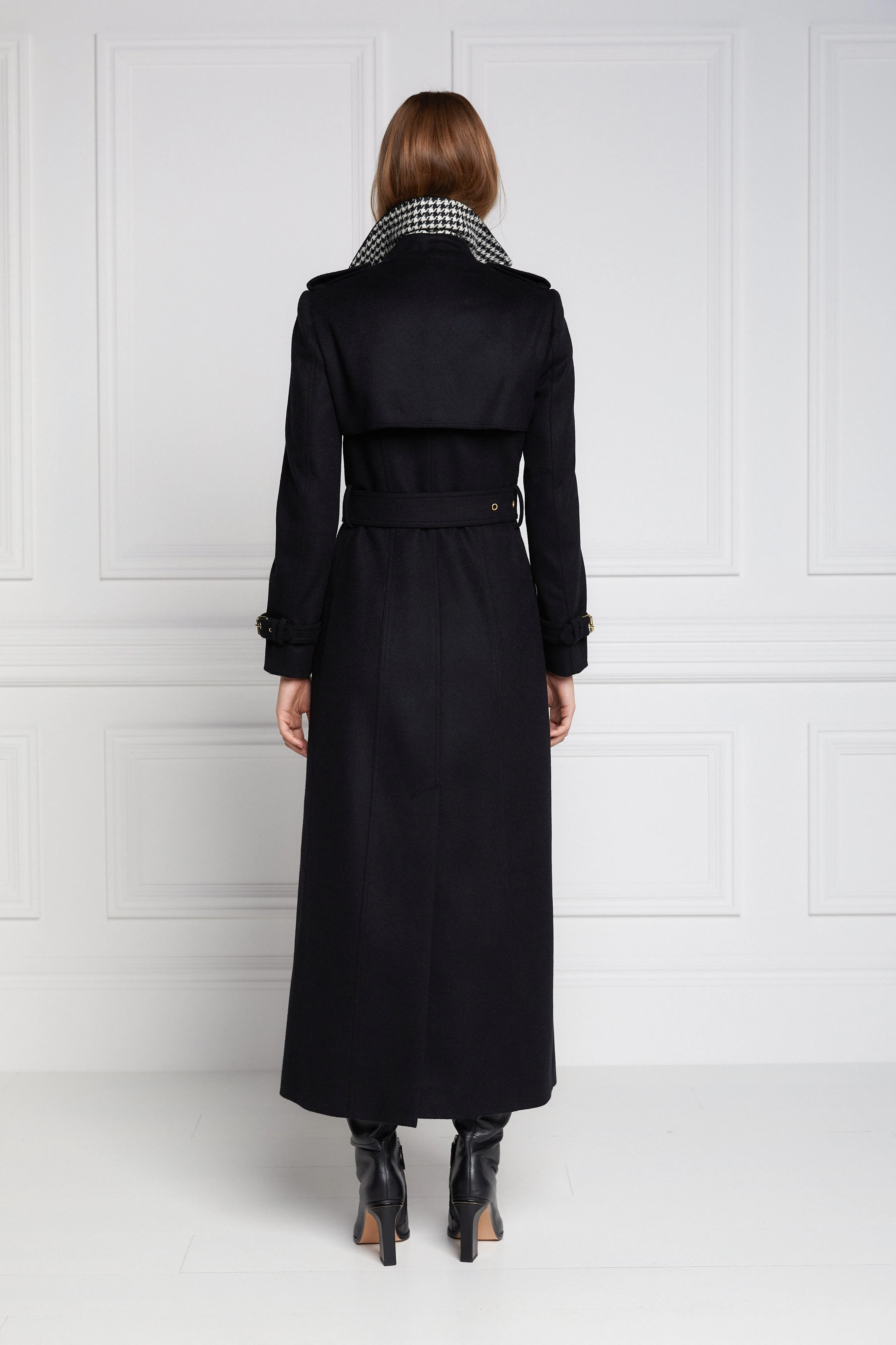 Full Length Marlborough Trench Coat (Soft Black)