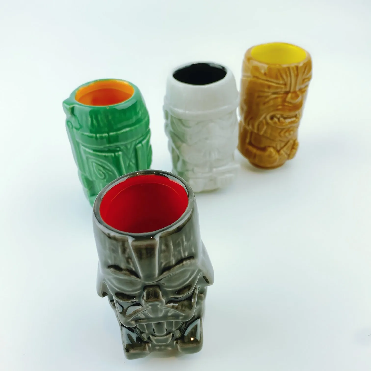 Geeki Tikis Star Wars 'Darth Vader', 'Stormtrooper', Boba Fett', Chewbacca' Mini Muglet 4 Pack Shot Glass Set