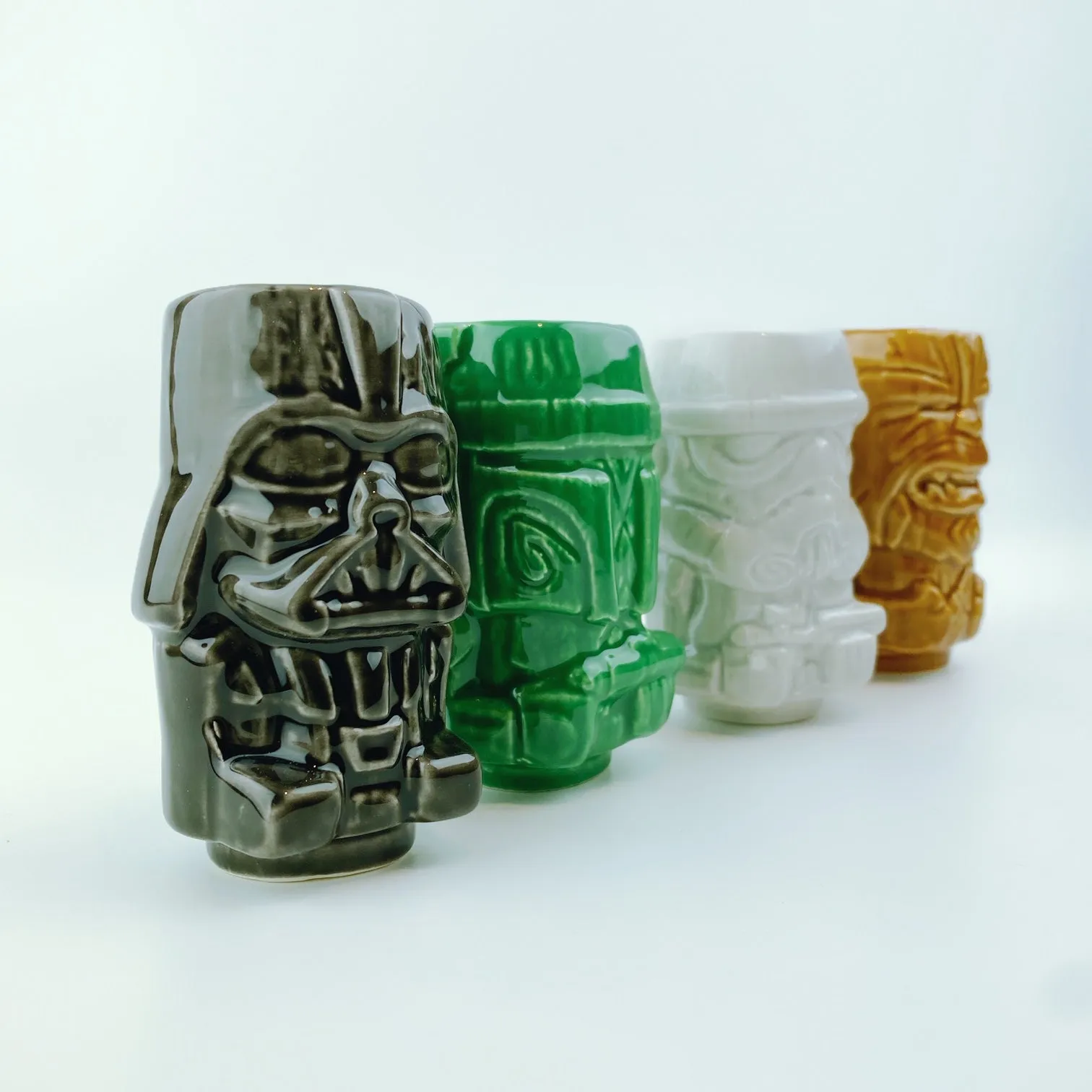 Geeki Tikis Star Wars 'Darth Vader', 'Stormtrooper', Boba Fett', Chewbacca' Mini Muglet 4 Pack Shot Glass Set