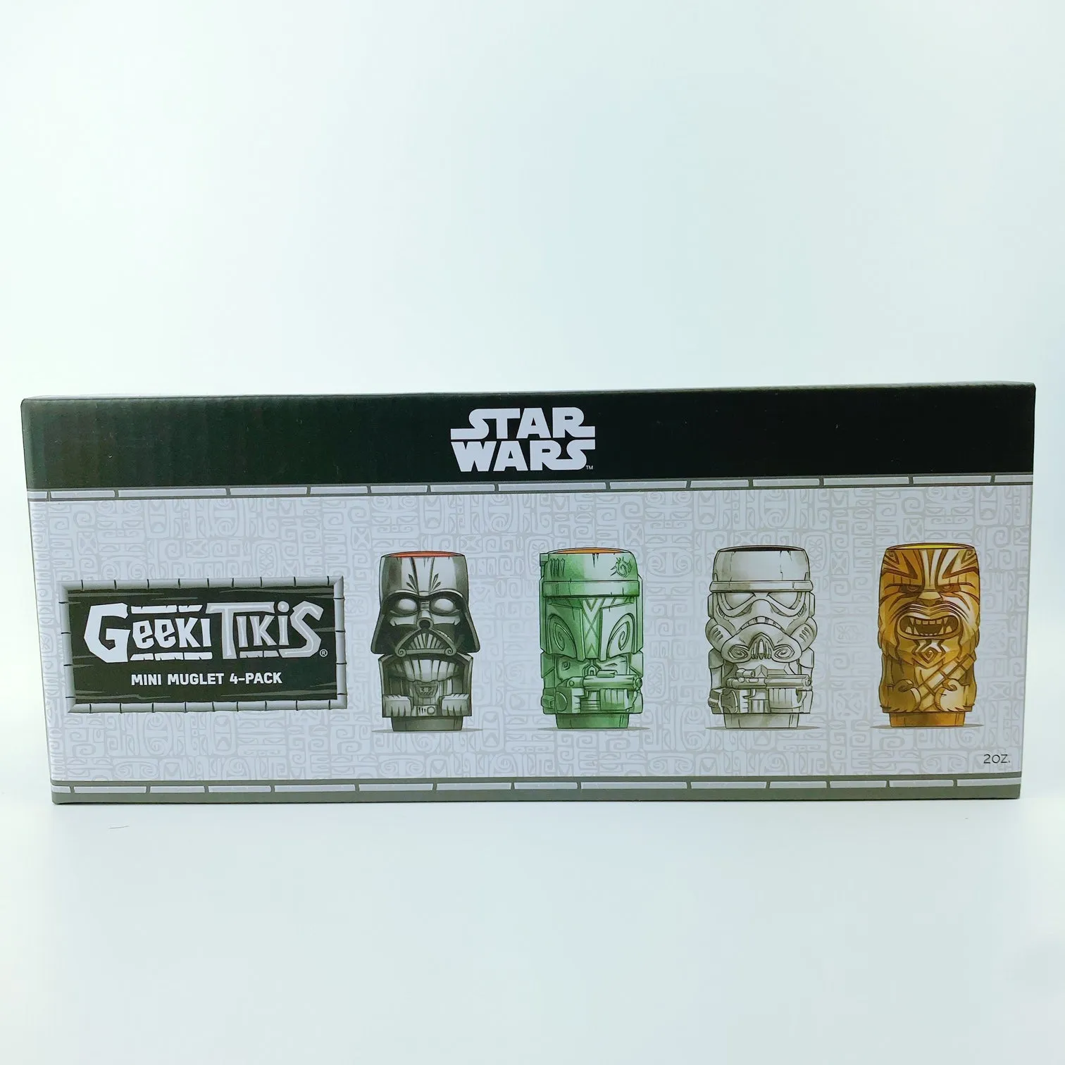 Geeki Tikis Star Wars 'Darth Vader', 'Stormtrooper', Boba Fett', Chewbacca' Mini Muglet 4 Pack Shot Glass Set