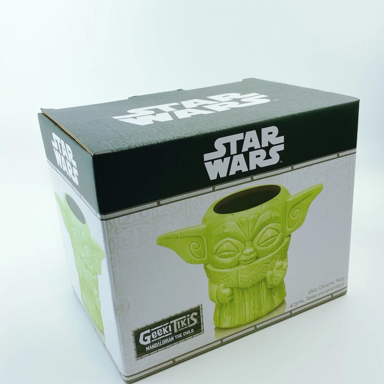 Geeki Tikis Star Wars "Baby Yoda" Force Pose The Mandalorian The Child Tiki Style Ceramic Drinking Mug