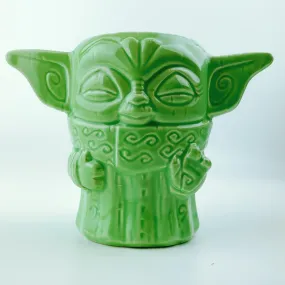 Geeki Tikis Star Wars "Baby Yoda" Force Pose The Mandalorian The Child Tiki Style Ceramic Drinking Mug