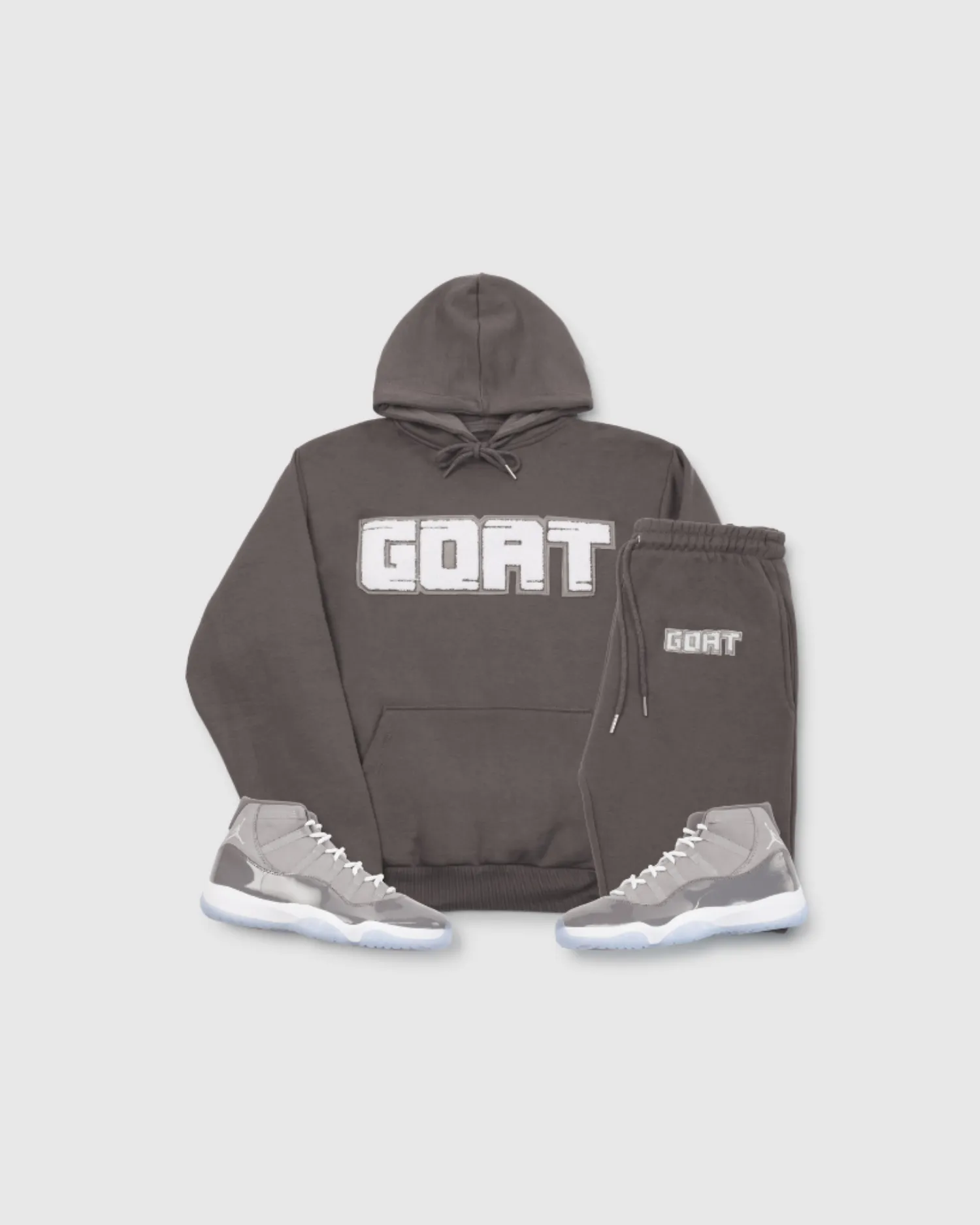 GOAT Classic Chenille Sweatsuit (Cool Grey)